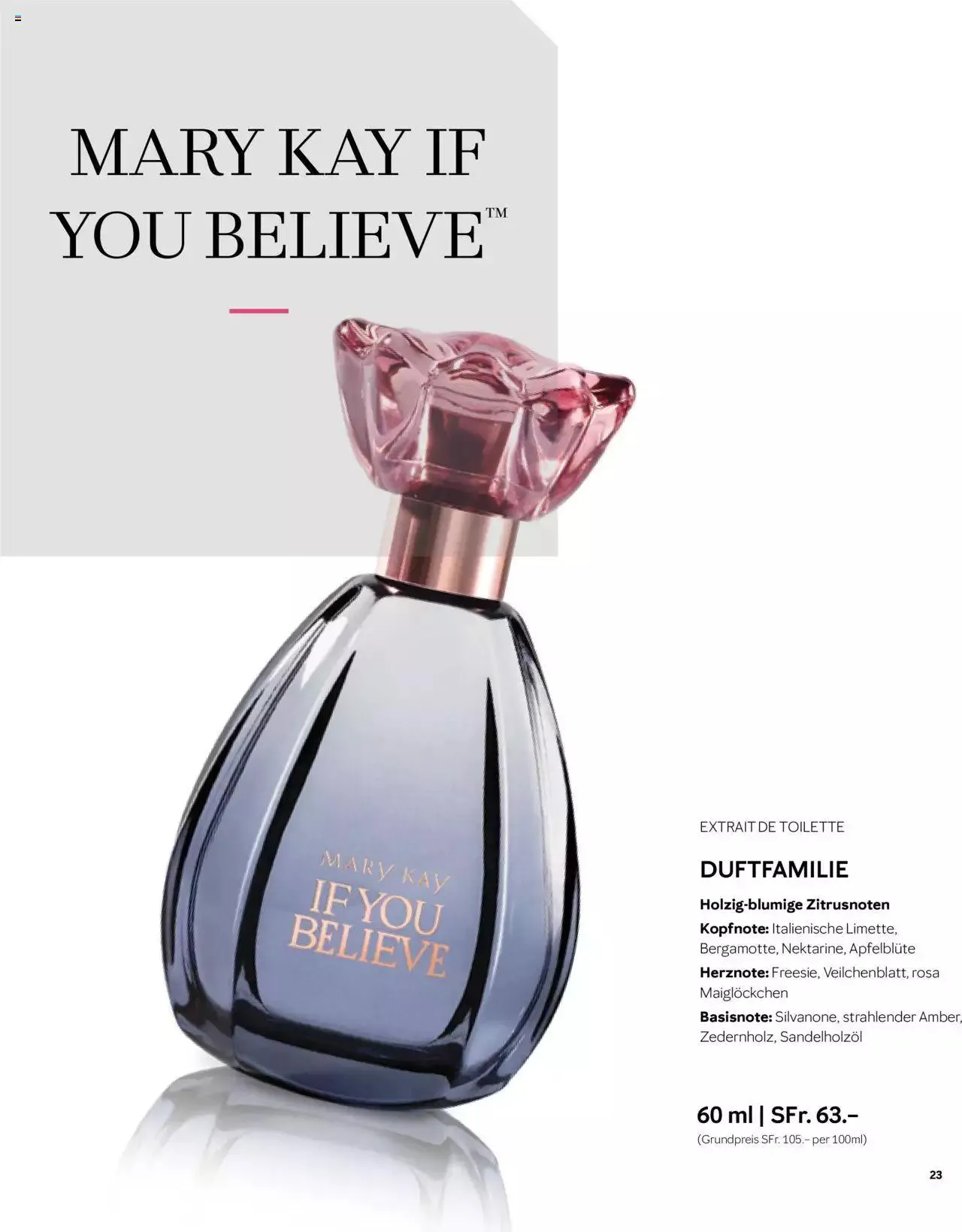 Mary Kay - Duftkatalog von 27. September bis 31. Dezember 2023 - Prospekt seite  23