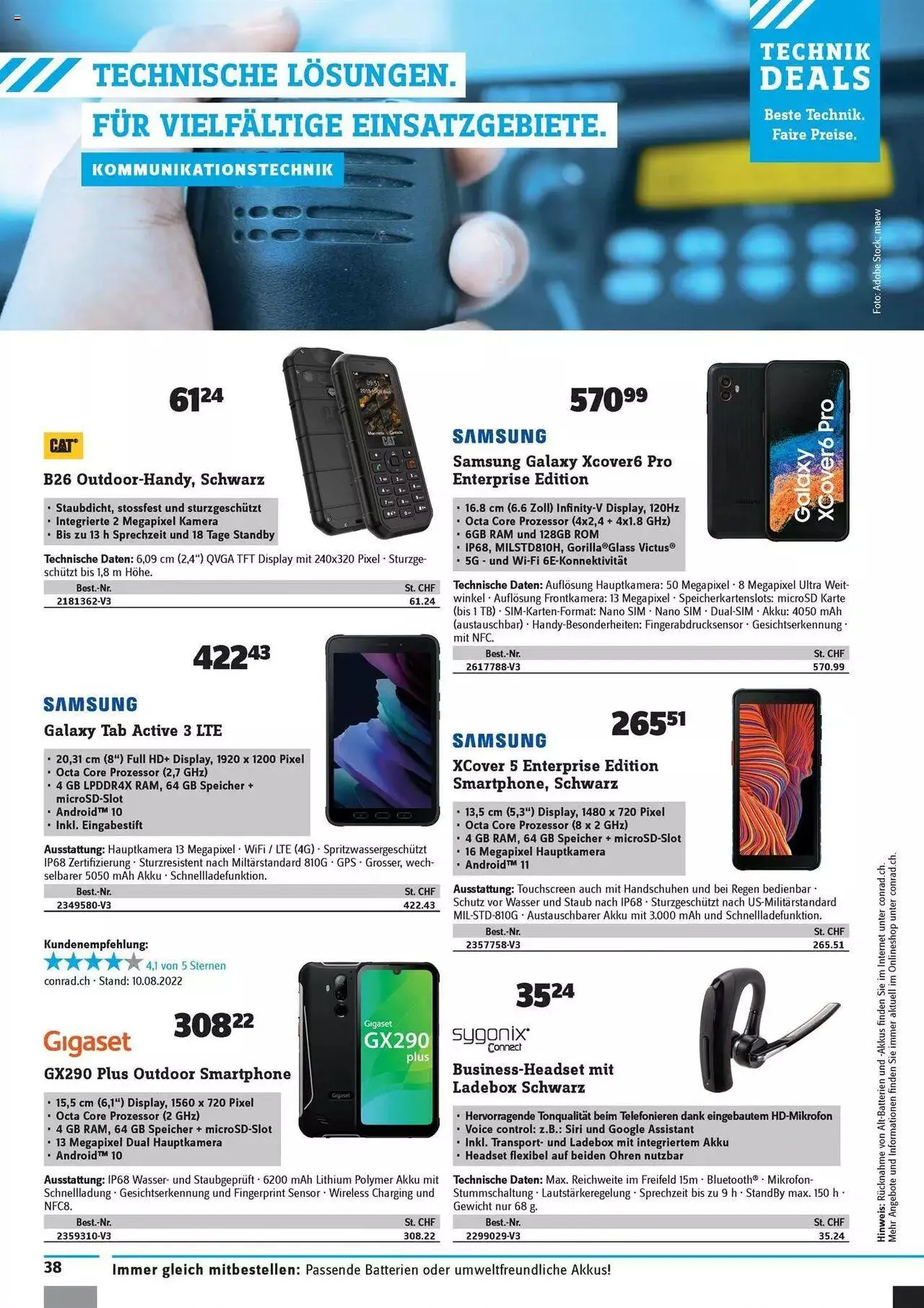 Conrad - Technik Deals von 30. August bis 31. Dezember 2023 - Prospekt seite 40