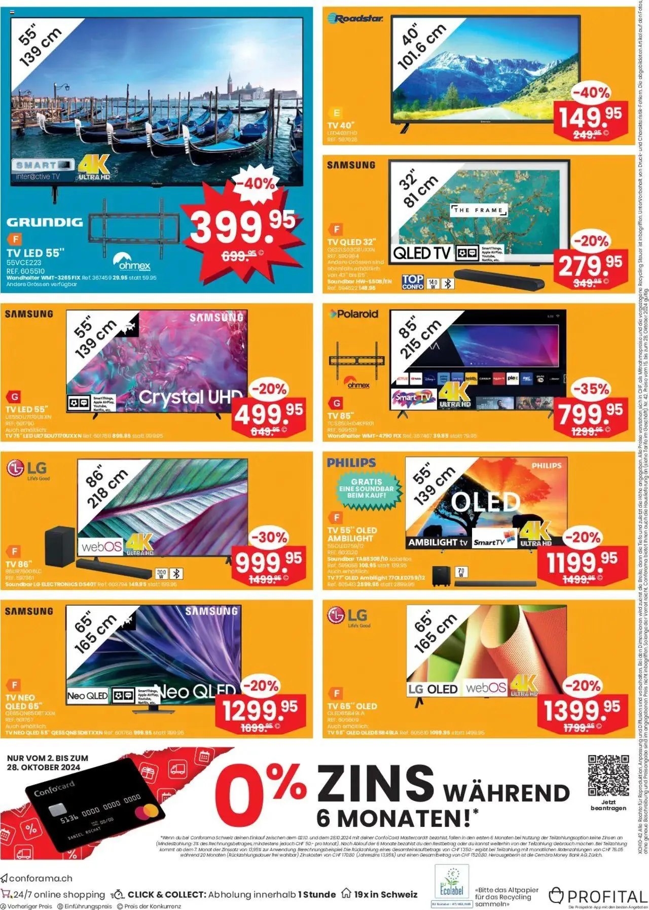 Conforama Aktionen Festival von 15. Oktober bis 28. Oktober 2024 - Prospekt seite  16