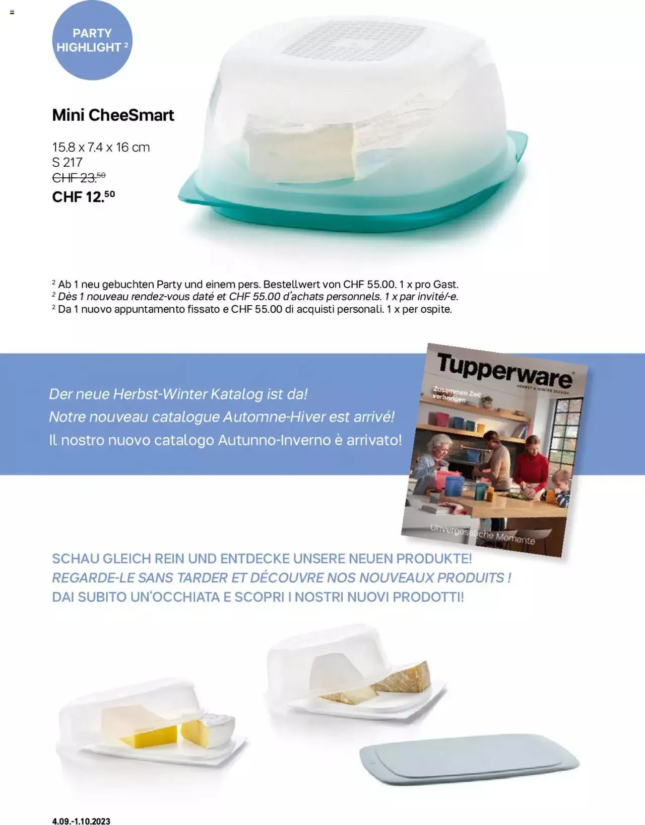 Tupperware Aktionen von 4. September bis 1. Oktober 2023 - Prospekt seite  6