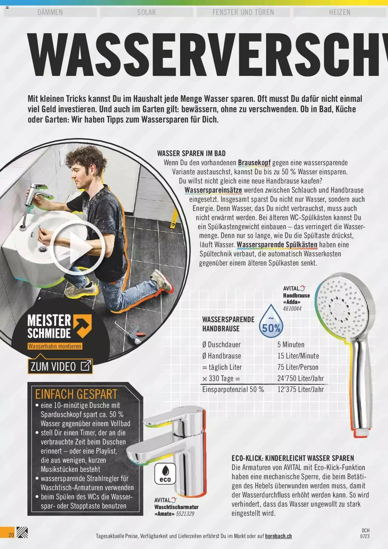 Hornbach Aktionen von 16. August bis 31. Dezember 2023 - Prospekt seite 20