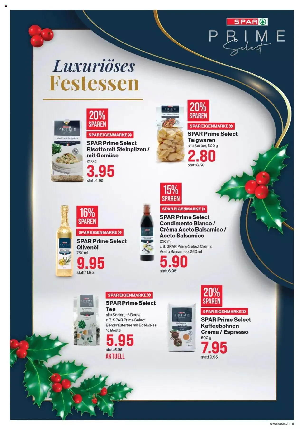 SPAR Aktionen Weihnachten von 7. Dezember bis 3. Januar 2024 - Prospekt seite  5