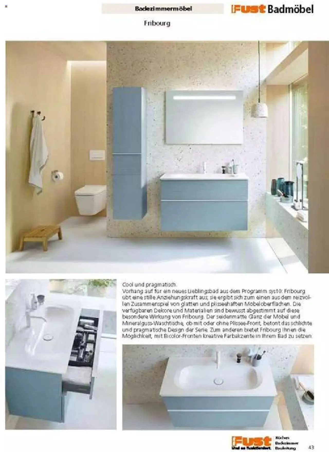 Fust Badezimmermagazin von 17. April bis 31. Dezember 2023 - Prospekt seite 43