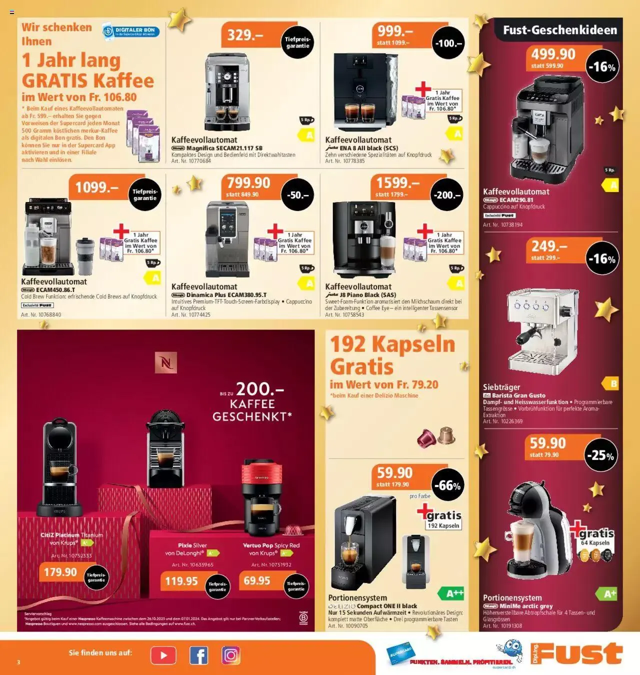 Fust Aktionen von 4. Dezember bis 10. Dezember 2023 - Prospekt seite 3