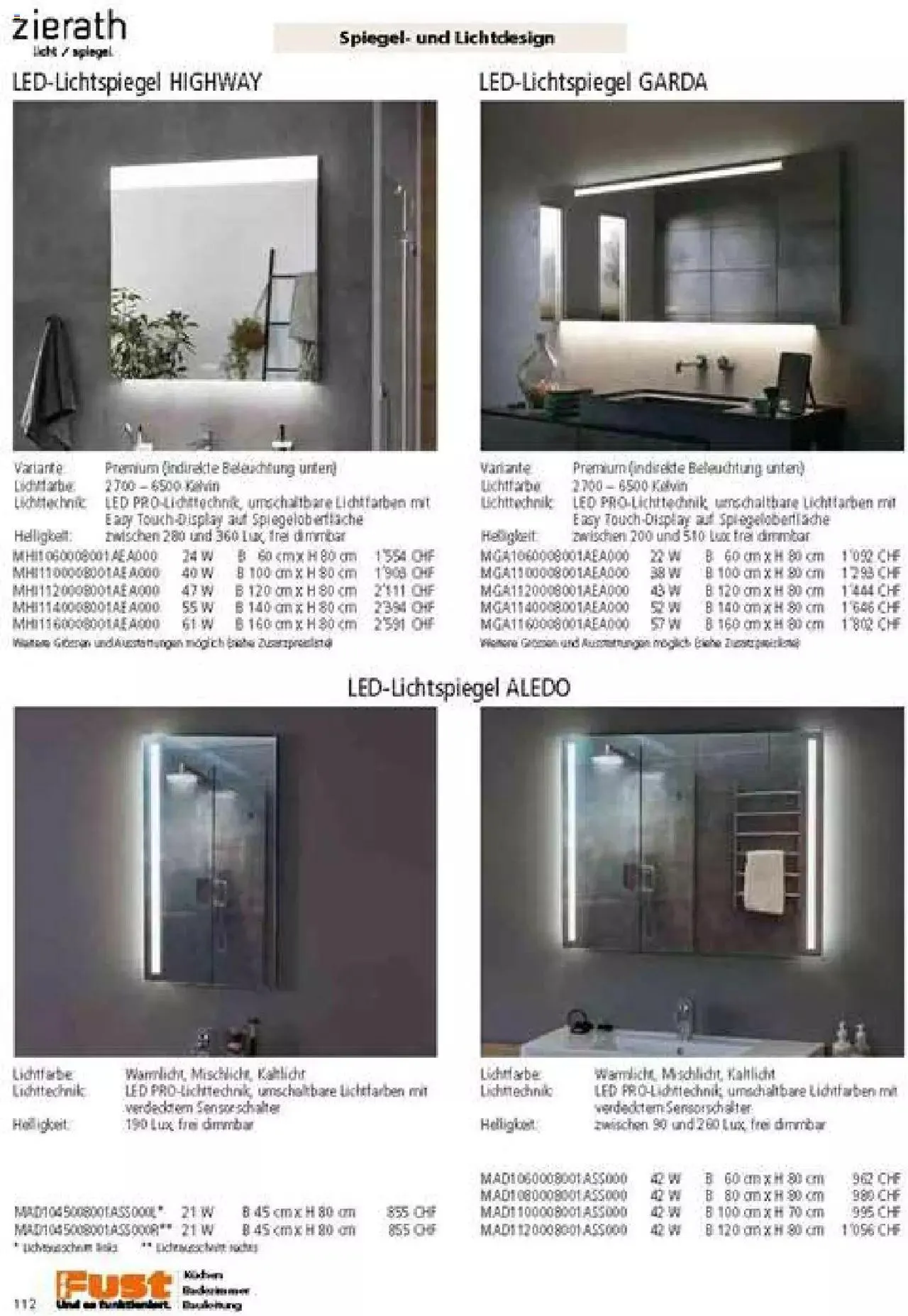 Fust Badezimmermagazin von 17. April bis 31. Dezember 2023 - Prospekt seite  112