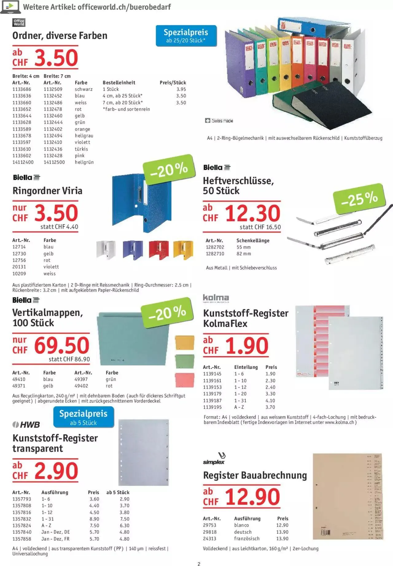 Office World Aktionen von 26. Oktober bis 29. November 2023 - Prospekt seite  2