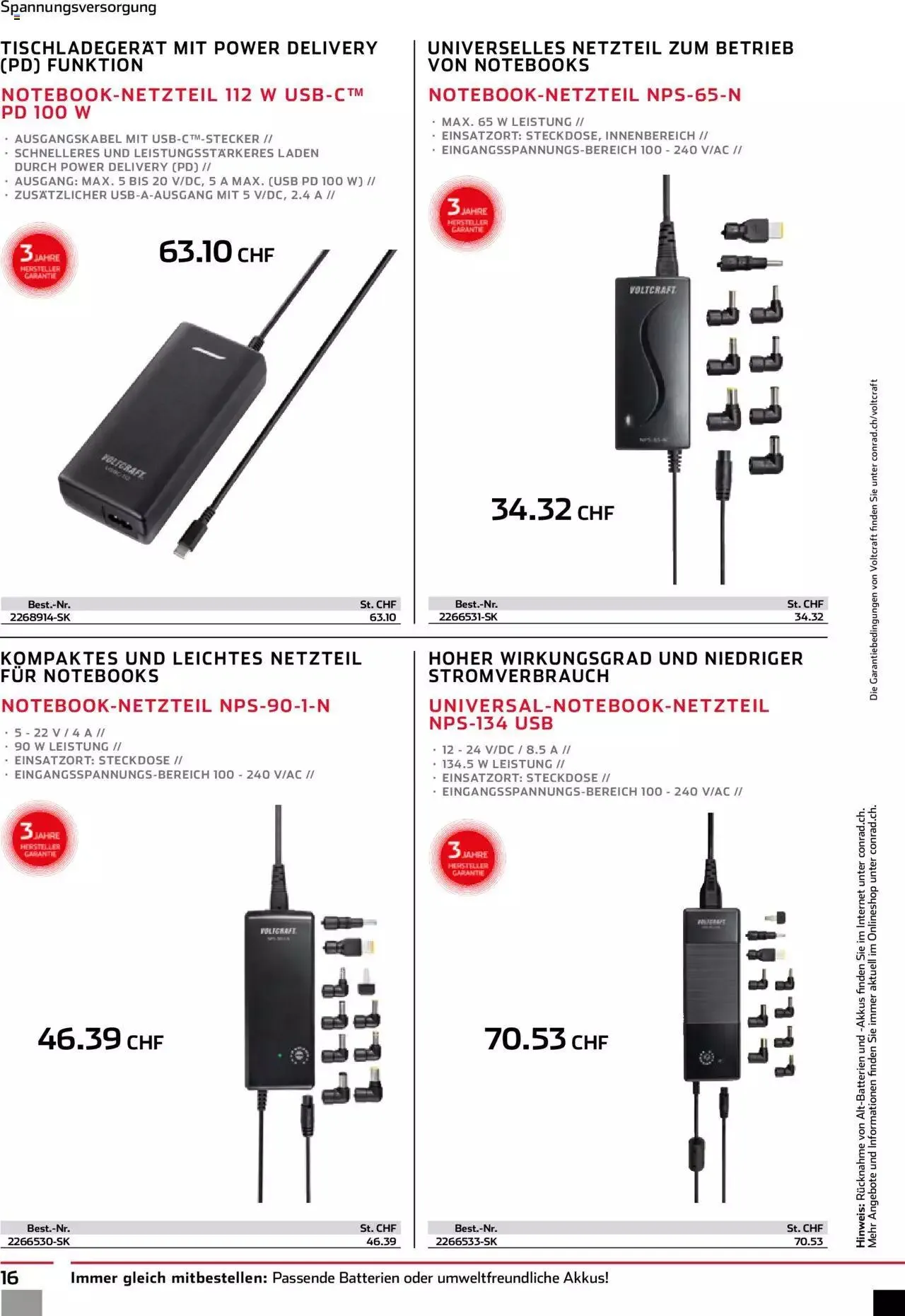 Conrad - 40 Jahre Voltcraft von 30. November bis 31. Dezember 2023 - Prospekt seite 18