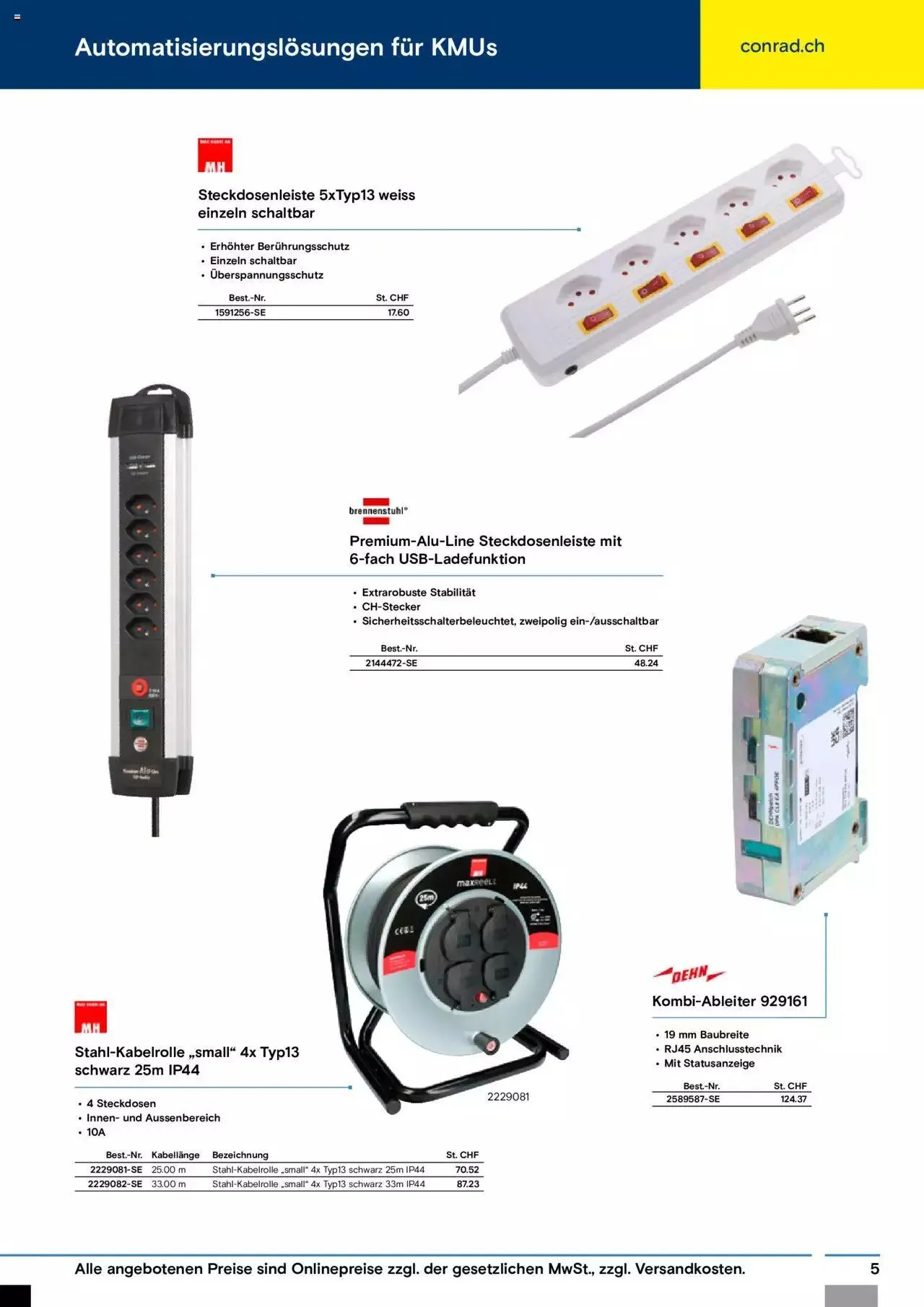 Conrad Automation und Robotik von 18. Juli bis 31. Dezember 2023 - Prospekt seite 5