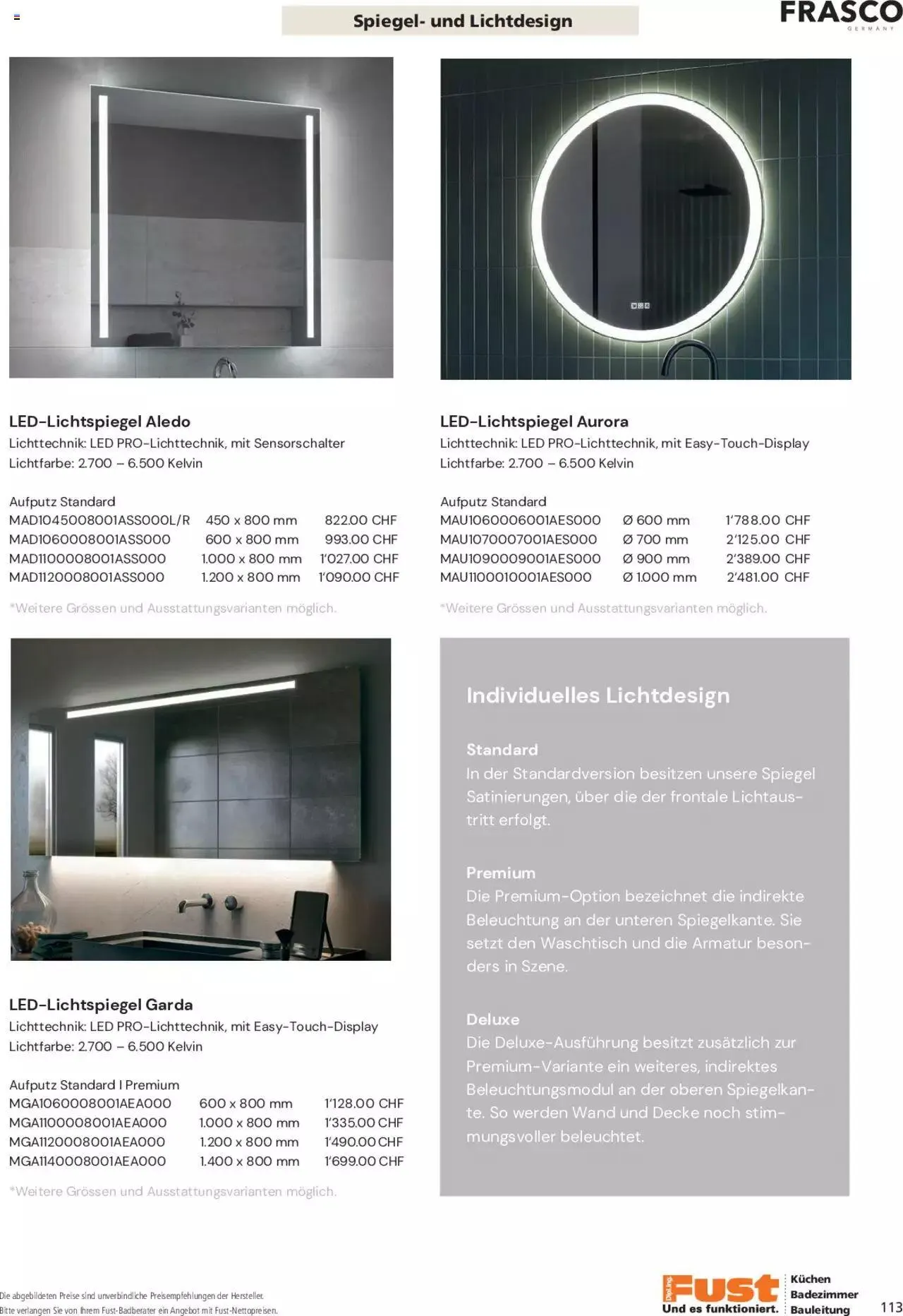 Fust Aktionen Badezimmermagazin von 17. April bis 31. Dezember 2024 - Prospekt seite  113