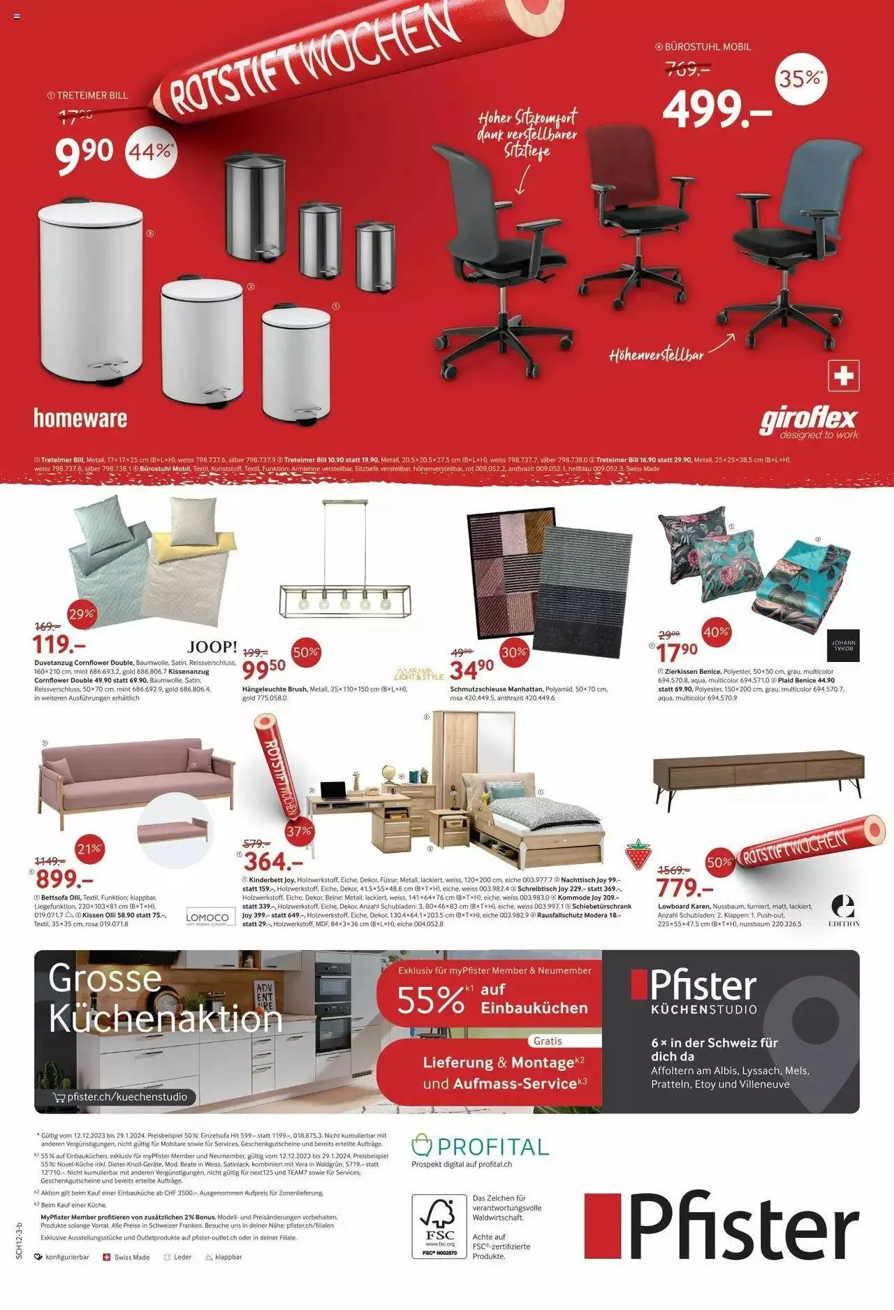 Pfister Rotstift Winter 2023 - Ausgabe 2 von 12. Dezember bis 29. Januar 2024 - Prospekt seite  8