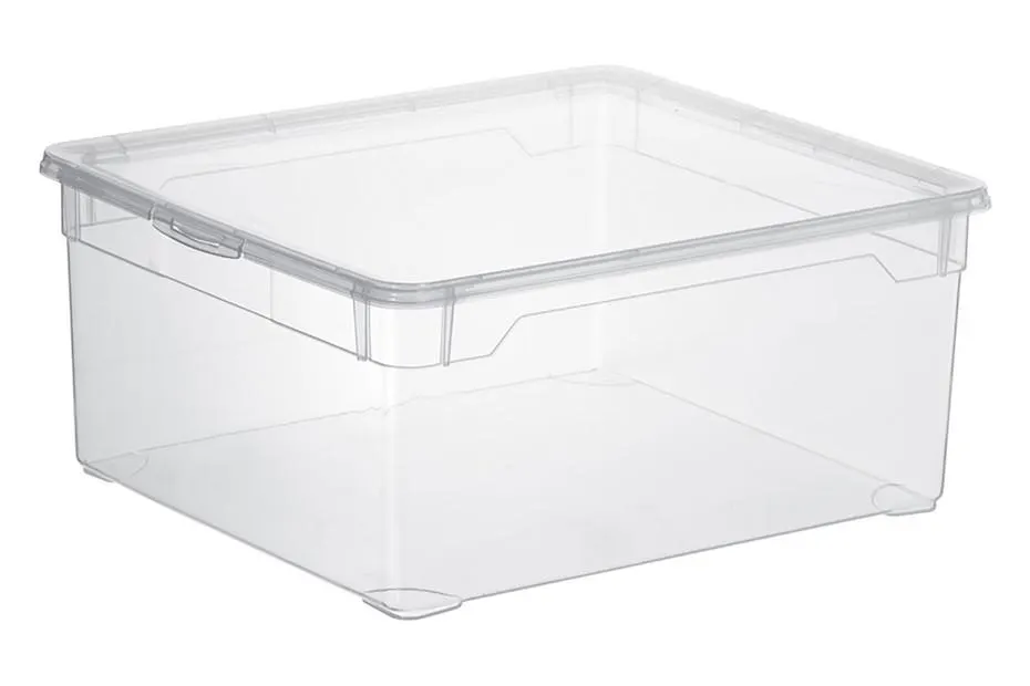Rotho Aufbewahrungsbox Clear Box ohne Deckel | 17 × 33.5 × 39.5 | 18 l