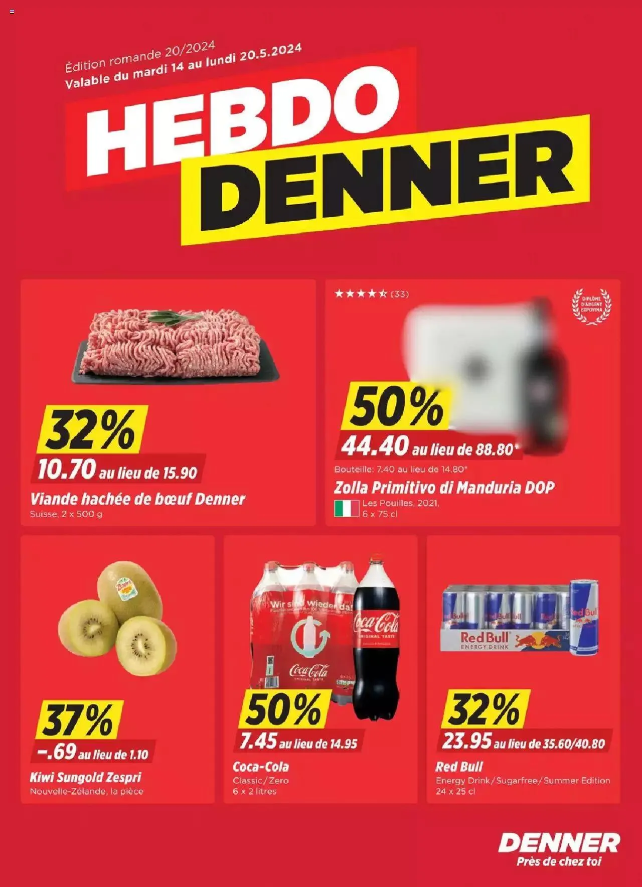 Denner Aktionen FR von 14. Mai bis 20. Mai 2024 - Prospekt seite  1