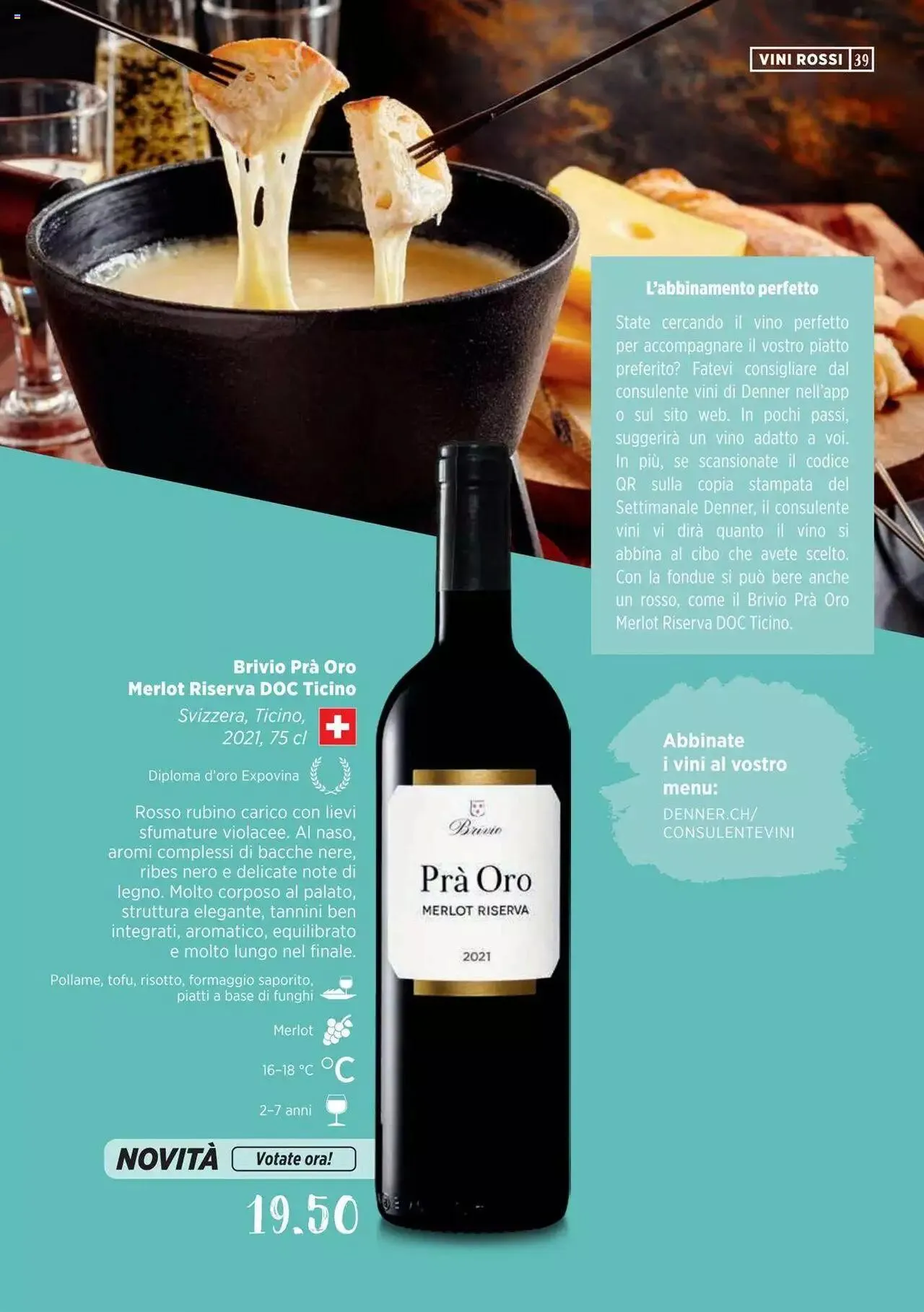 Denner Guida dei vini 2023 / 2024 IT von 11. September bis 31. Dezember 2023 - Prospekt seite  39