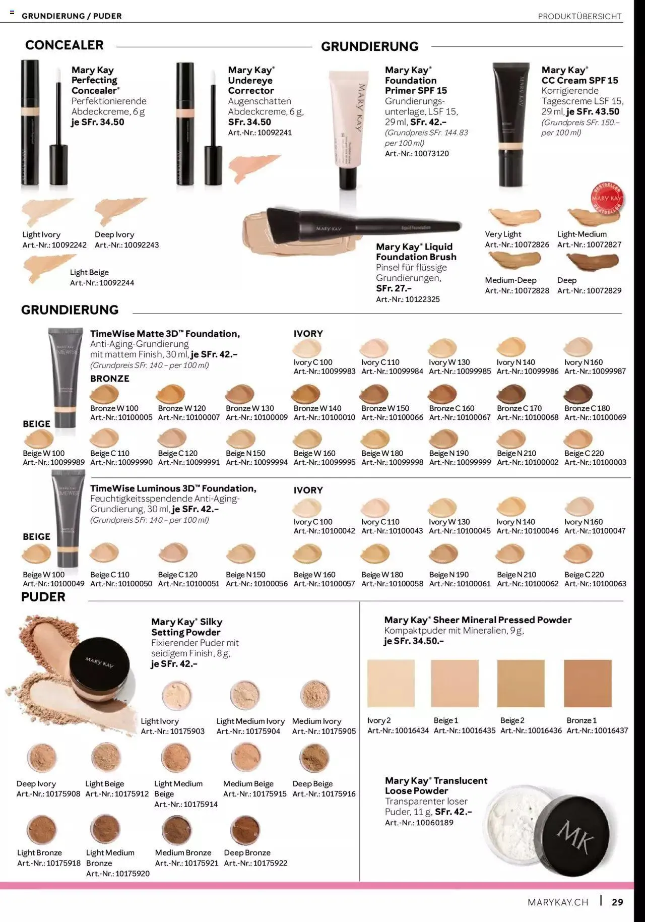 Mary Kay Aktionen von 17. April bis 31. Dezember 2023 - Prospekt seite  29