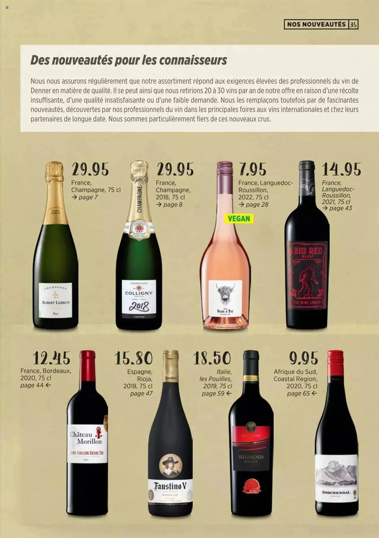 Denner Guide des vins 2023 /2024 FR von 11. September bis 31. Dezember 2024 - Prospekt seite 35