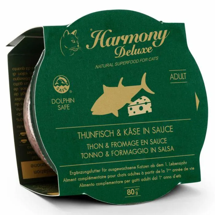 Harmony Cat Deluxe Cup Adult Thunfisch & Käse in Sauce