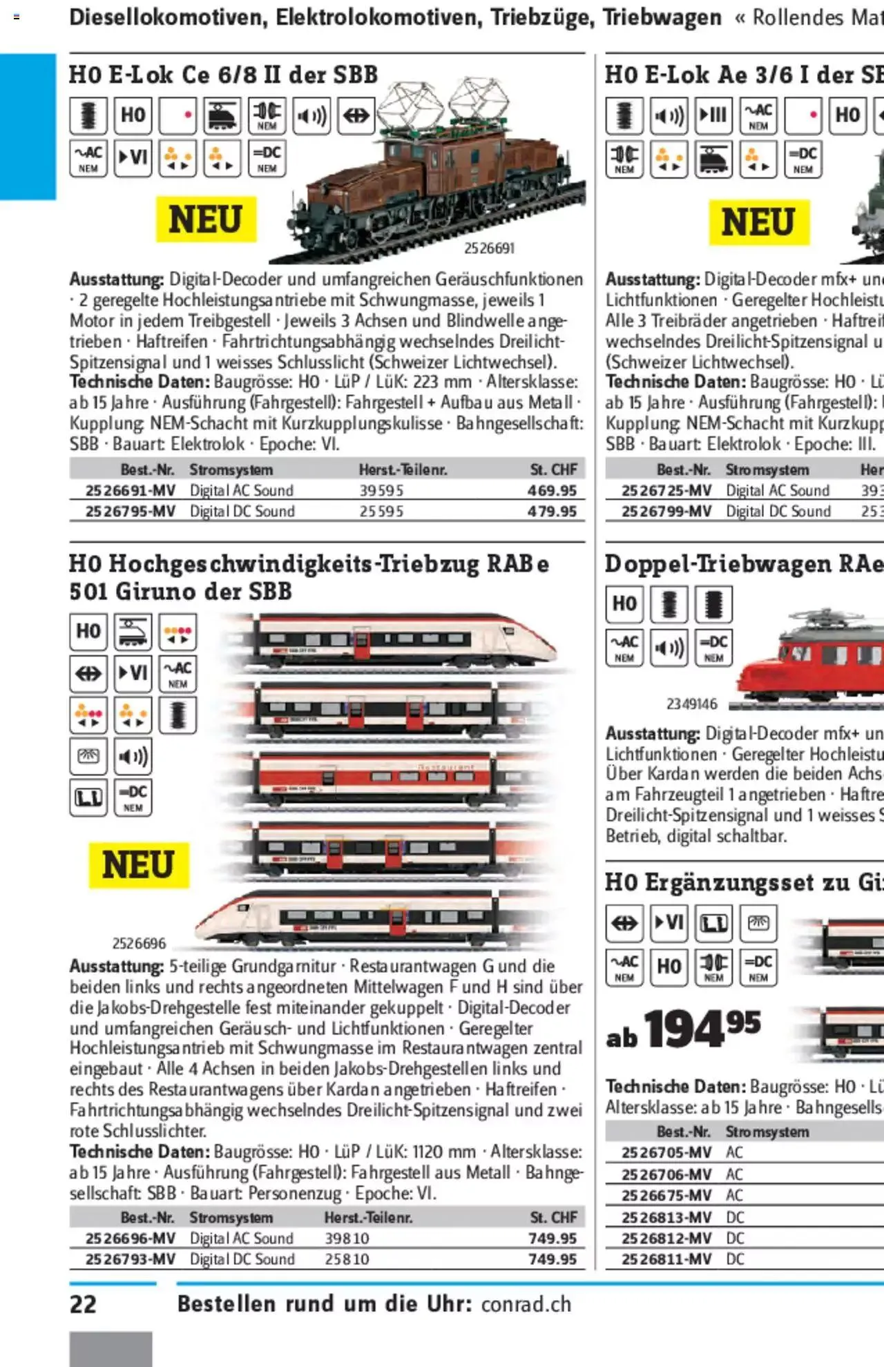 Conrad - Modellbahn Katalog 2022/23 von 5. September bis 31. Dezember 2023 - Prospekt seite  47