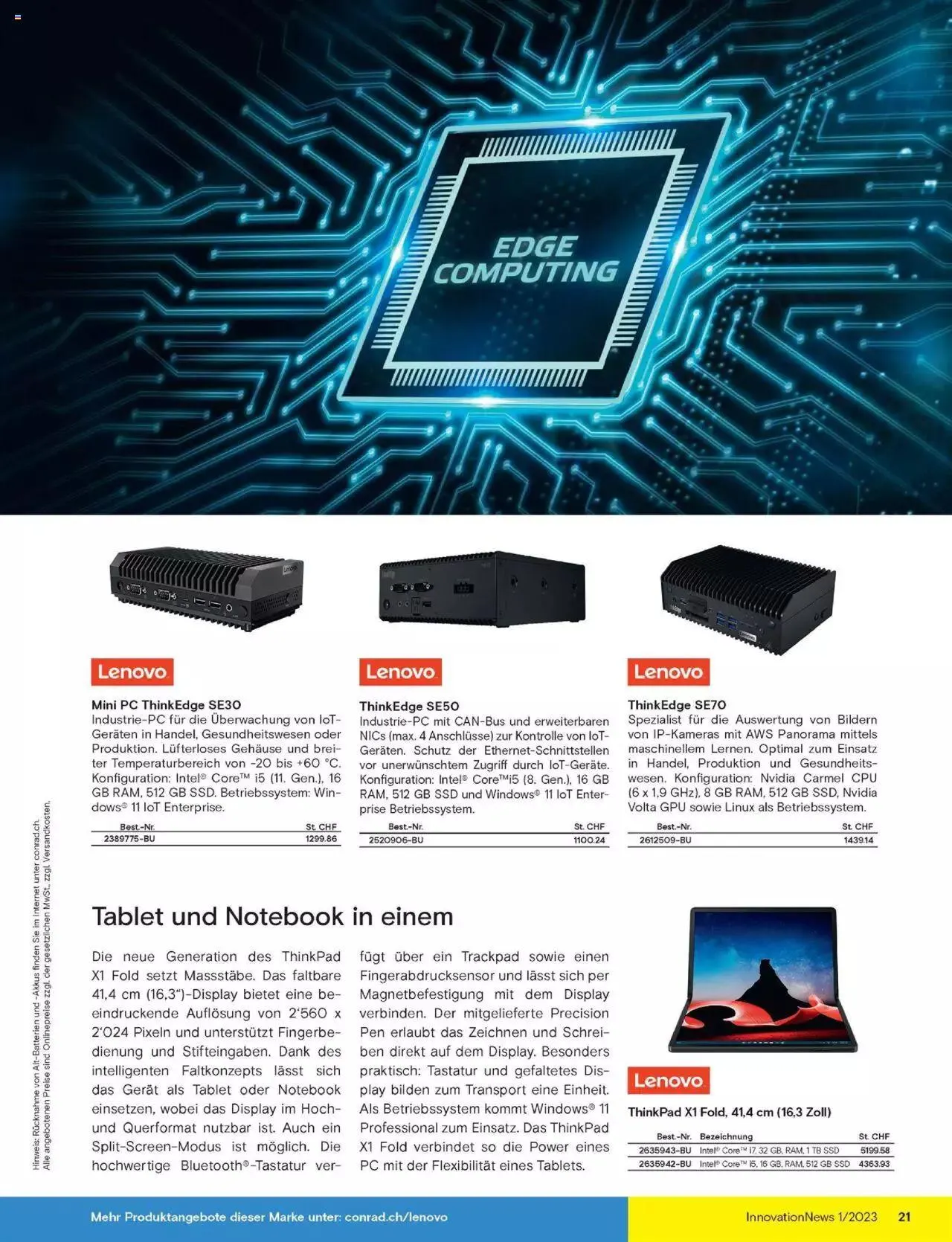 Conrad Innovation News von 24. Februar bis 31. Dezember 2023 - Prospekt seite 21