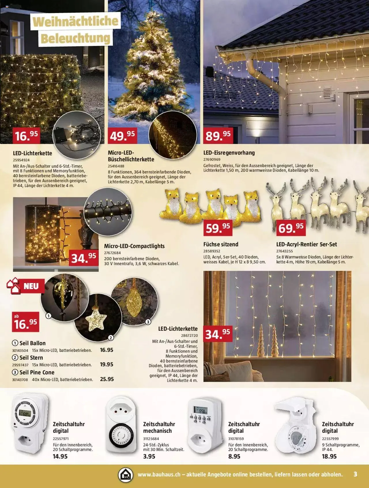 Bauhaus Aktionen von 30. Oktober bis 26. November 2023 - Prospekt seite 3