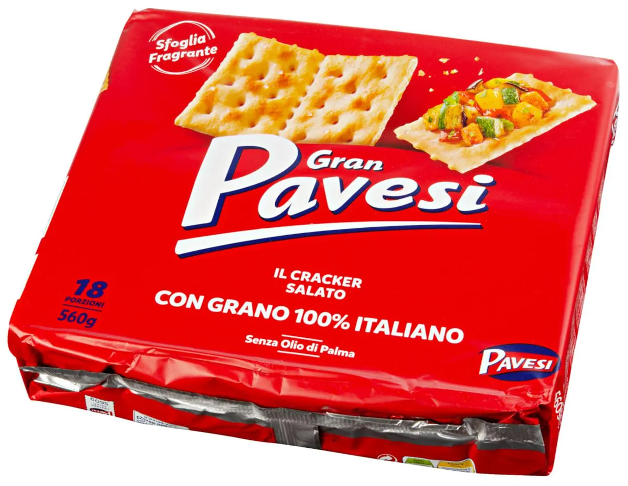 Gran Pavesi Cracker mit Salzkörner