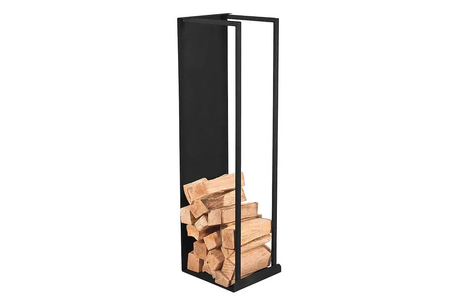 Nouvel Kaminholzregal Nero | 37 × 33 × 122 cm