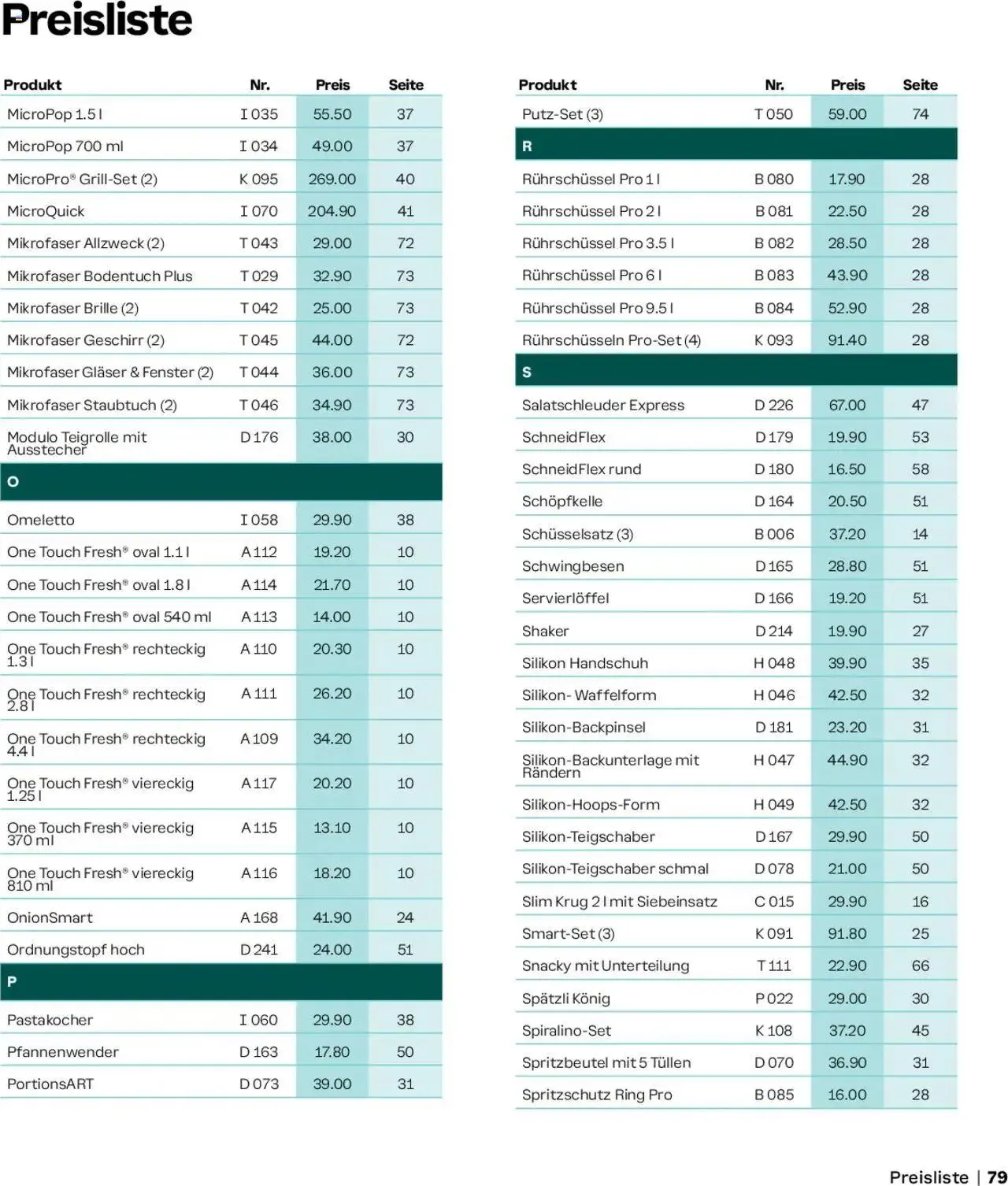 Tupperware Aktionen Herbst / Winter 2024/25 von 2. September bis 31. Dezember 2024 - Prospekt seite  79