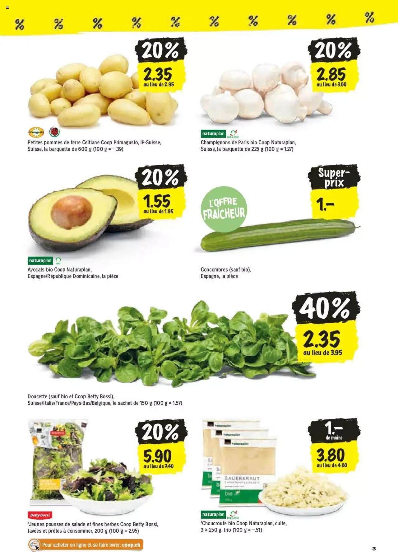 Coop - Les actions de la semaine von 5. Dezember bis 10. Dezember 2023 - Prospekt seite 3