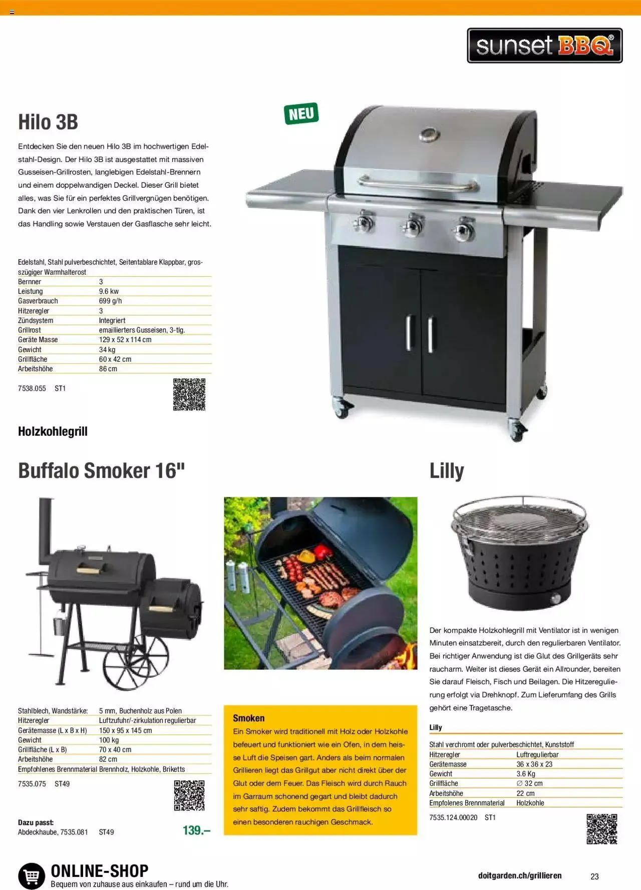 DO IT+GARDEN MIGROS Aktionen Grill von 26. Februar bis 31. Dezember 2024 - Prospekt seite  23