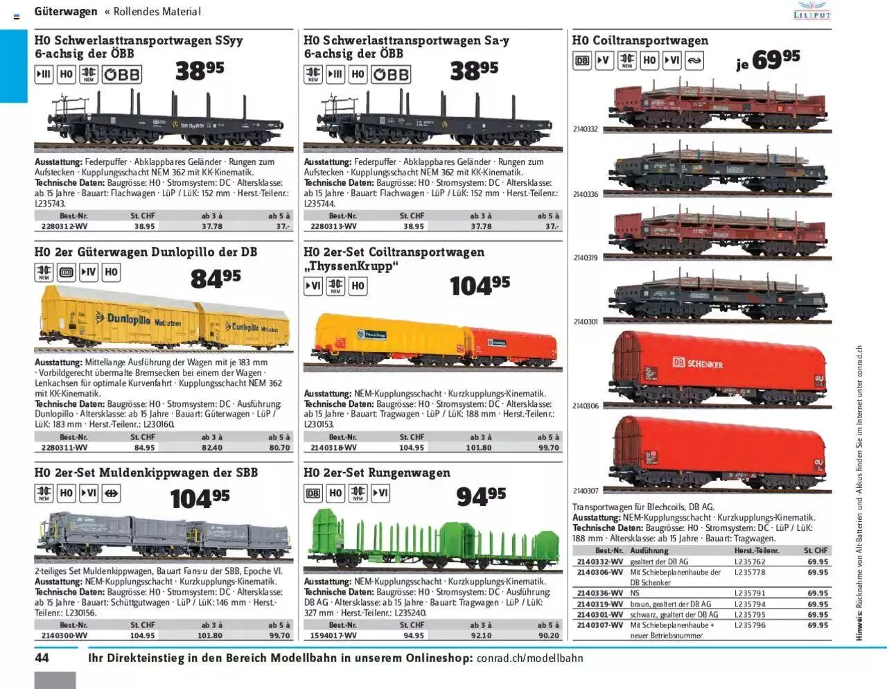 Conrad - Modellbahn 2021/22 von 1. Januar bis 31. Dezember 2023 - Prospekt seite 46