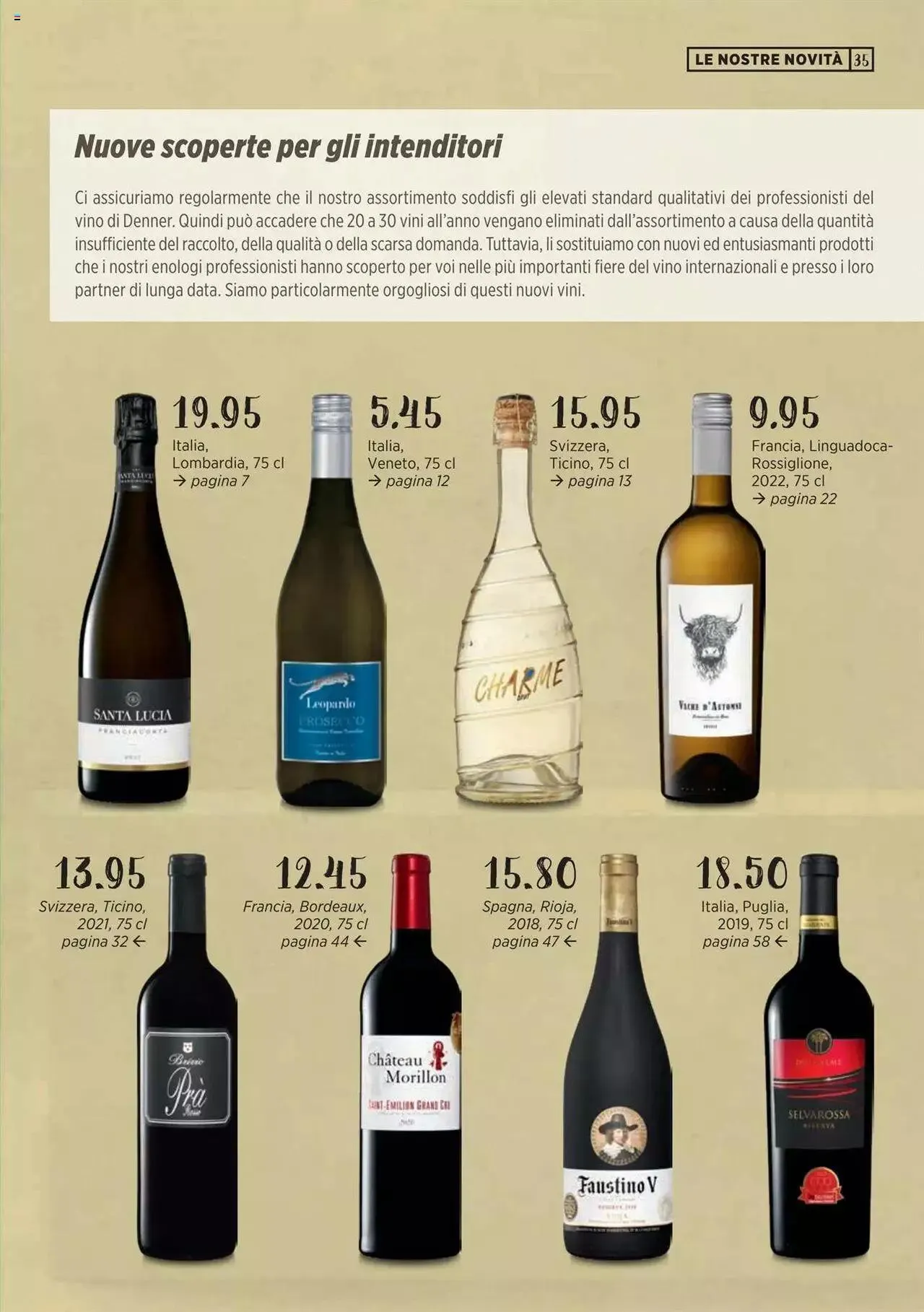 Denner Guida dei vini 2023 / 2024 IT von 11. September bis 31. Dezember 2023 - Prospekt seite  35