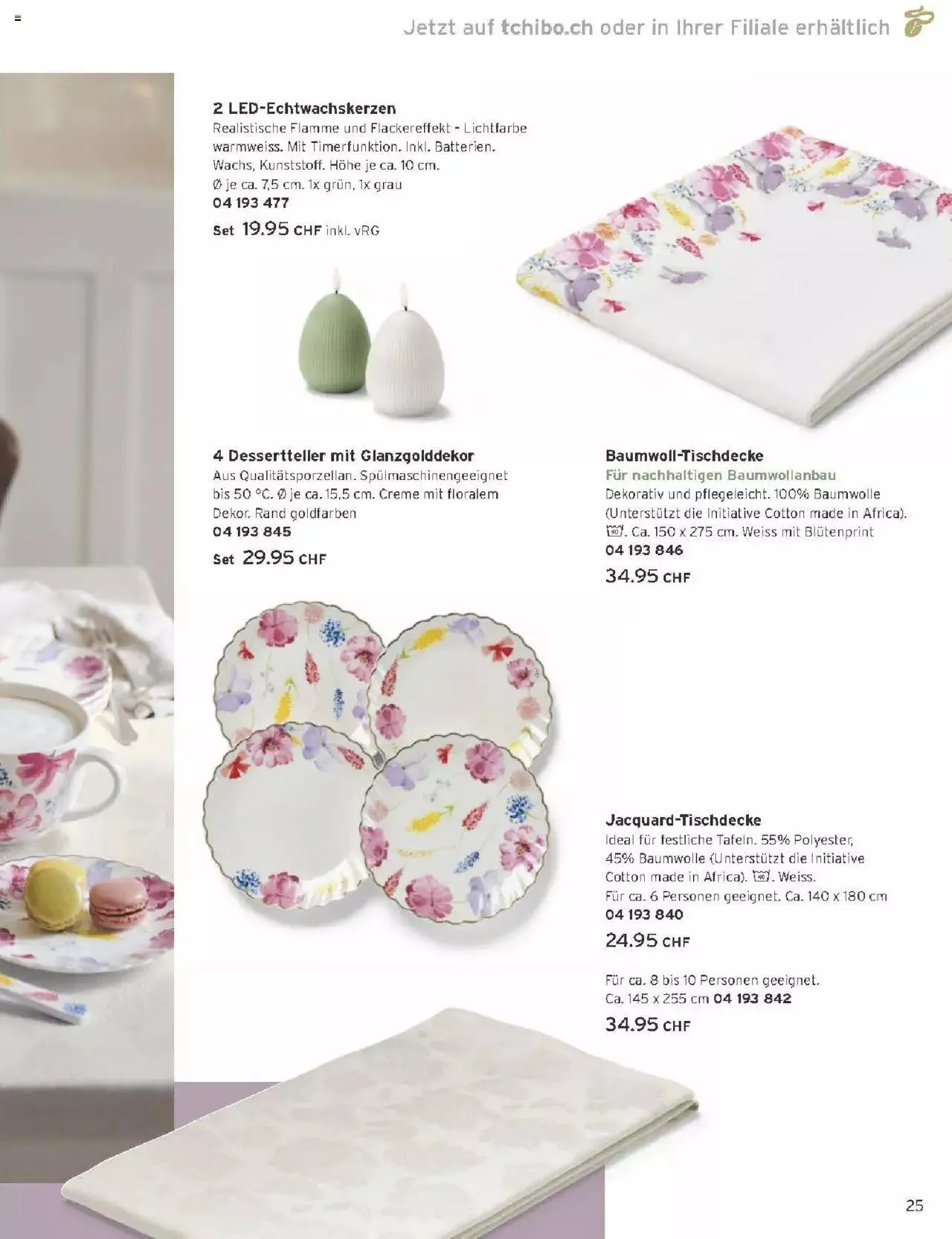 Tchibo Aktionen von 15. März bis 31. Dezember 2024 - Prospekt seite 25