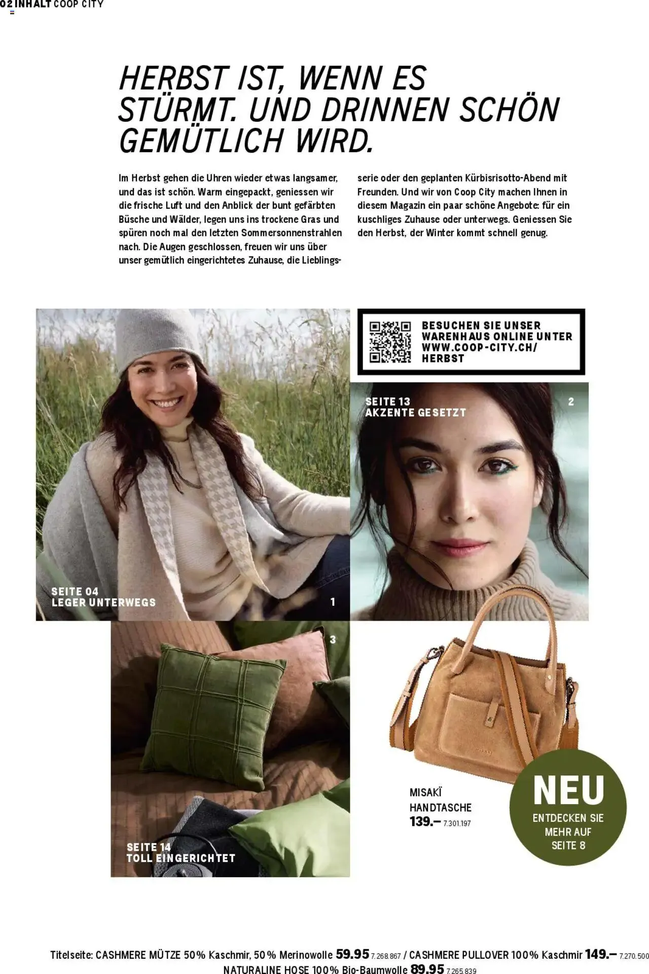Coop City Aktionen Fruhherbst von 13. August bis 1. September 2024 - Prospekt seite 2