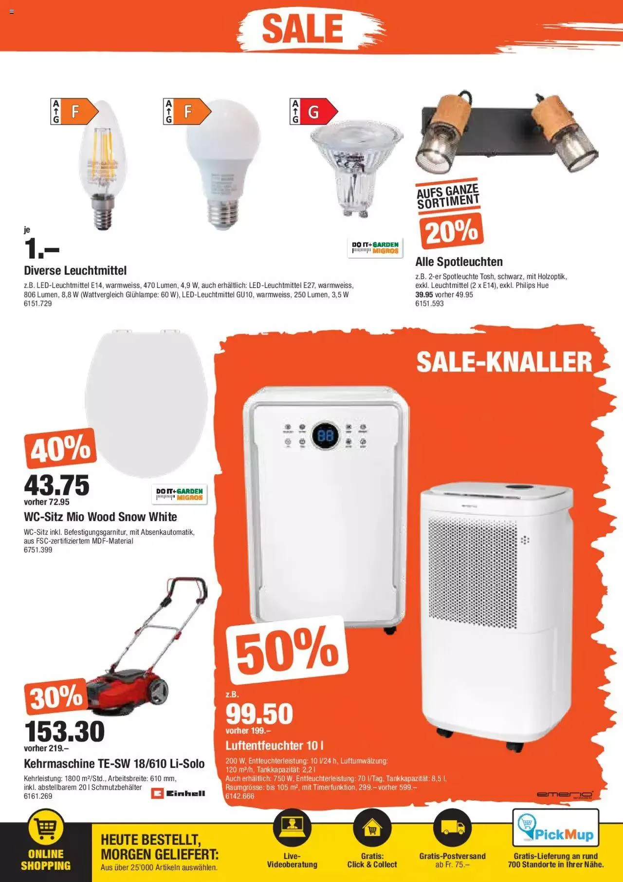 DO IT+GARDEN MIGROS Aktionen von 9. Januar bis 22. Januar 2024 - Prospekt seite  7