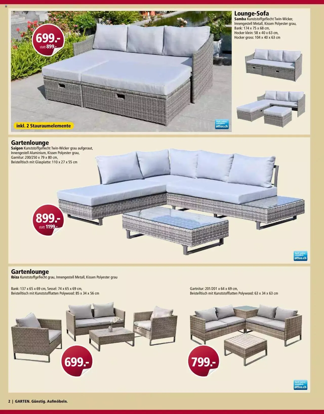 Otto's Gartenmöbel Spezial von 8. März bis 31. Dezember 2023 - Prospekt seite 2