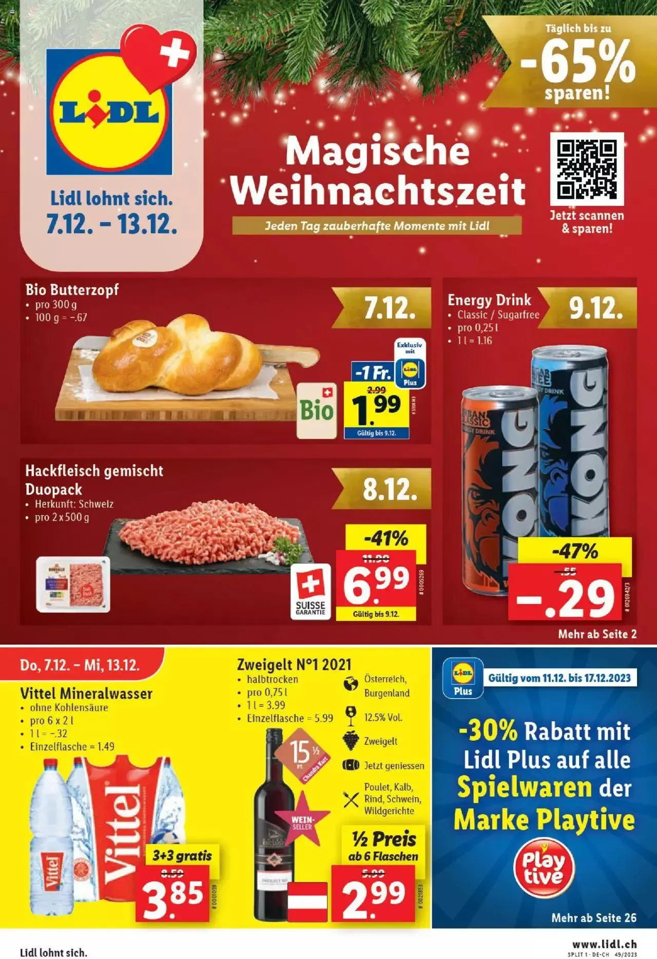 Lidl Aktionen von 7. Dezember bis 13. Dezember 2023 - Prospekt seite  1