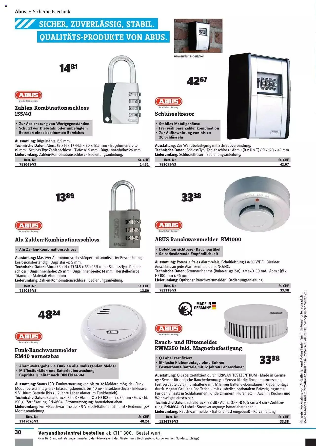 Conrad - Technik Deals von 30. August bis 31. Dezember 2023 - Prospekt seite 32