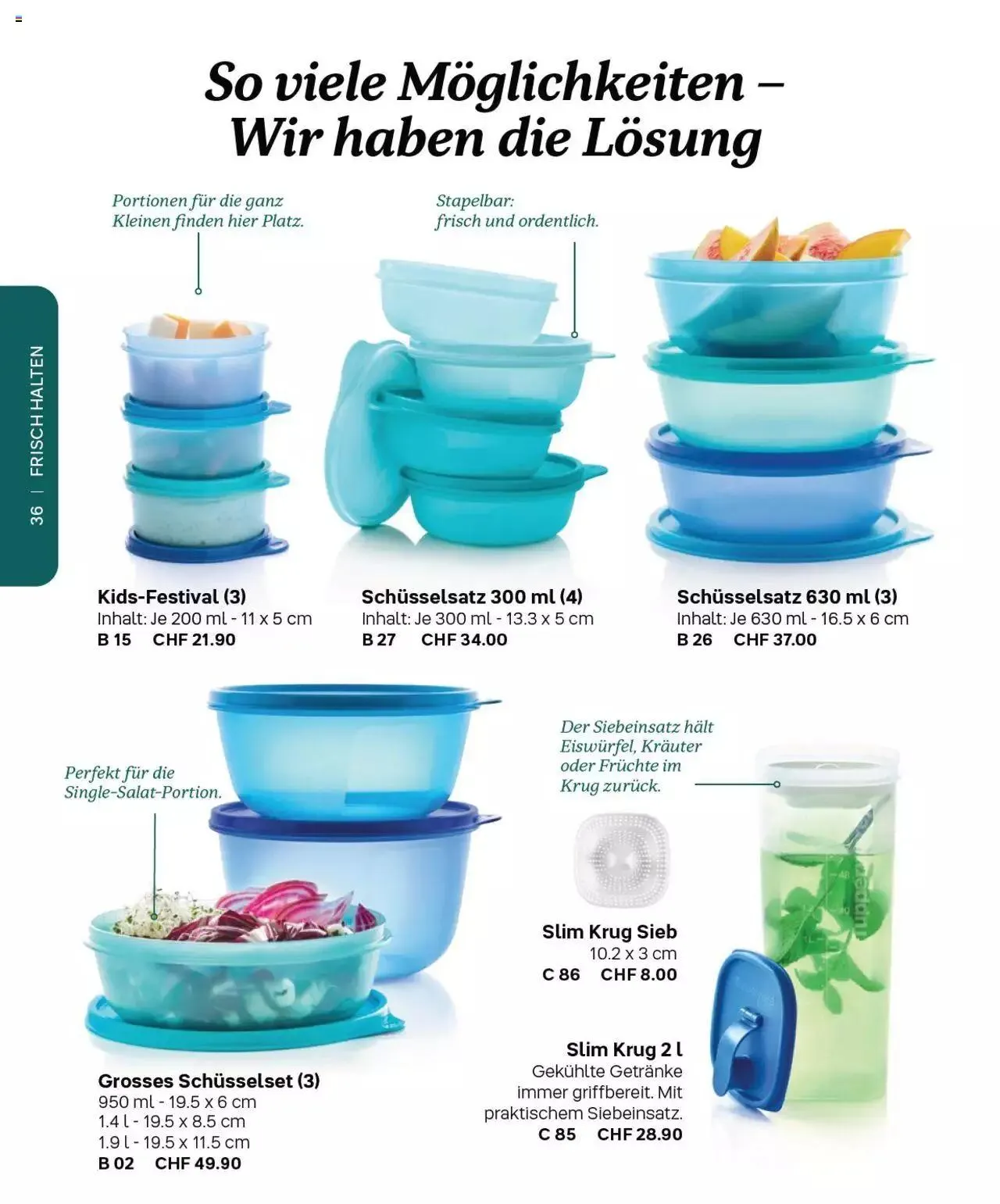 Tupperware - Herbst / Winter 2022-23 von 1. September bis 31. Dezember 2023 - Prospekt seite  36