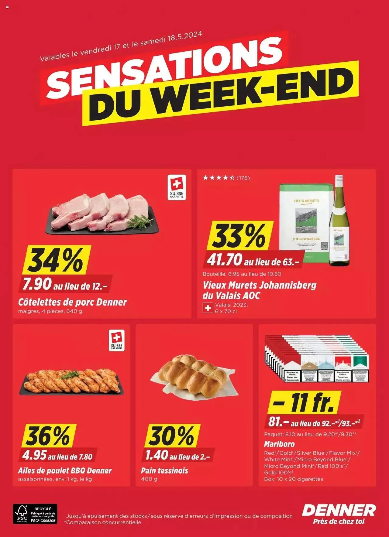Denner Aktionen FR von 14. Mai bis 20. Mai 2024 - Prospekt seite  24