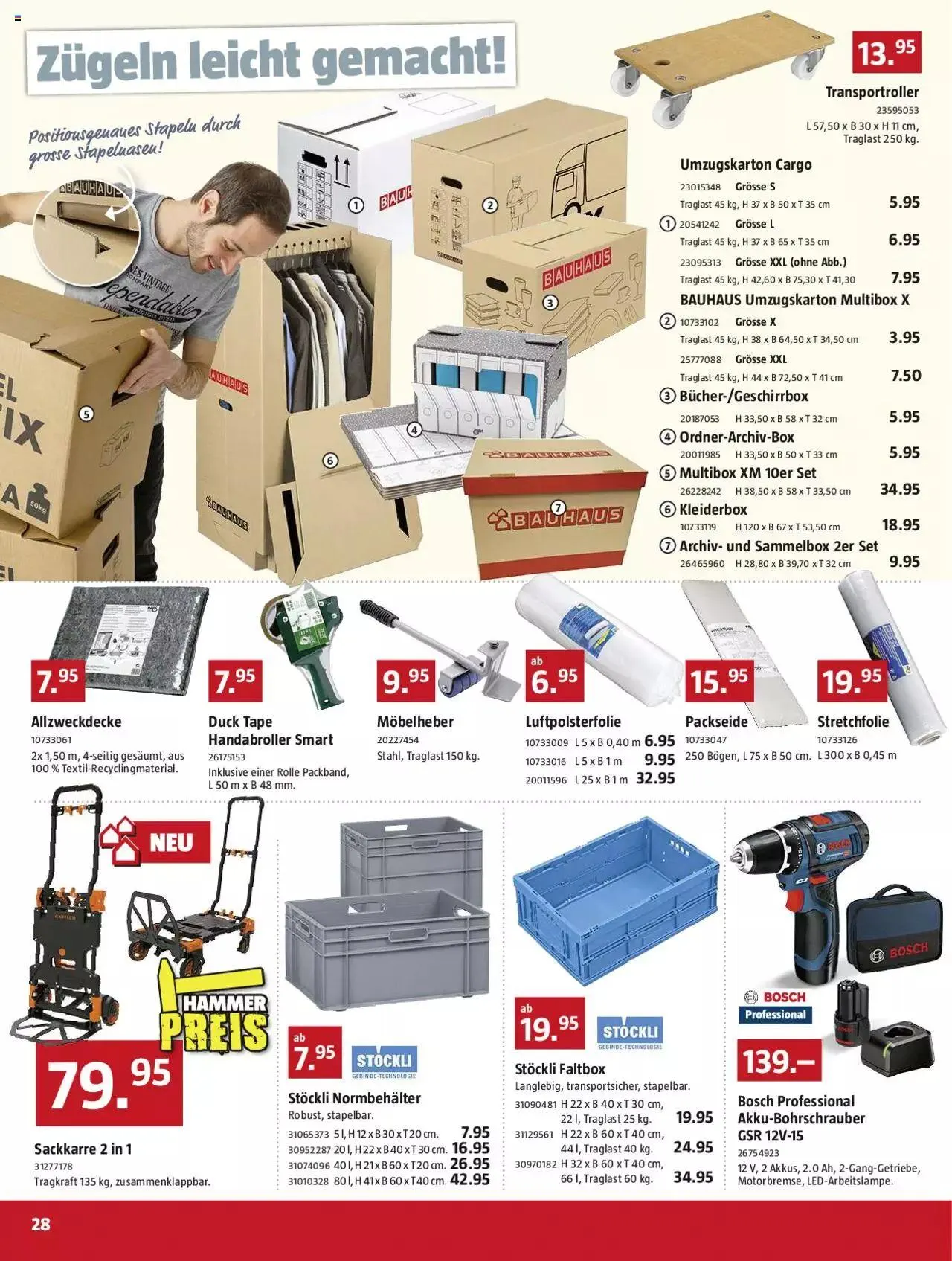 Bauhaus Aktionen von 27. Mai bis 30. Juni 2024 - Prospekt seite 28