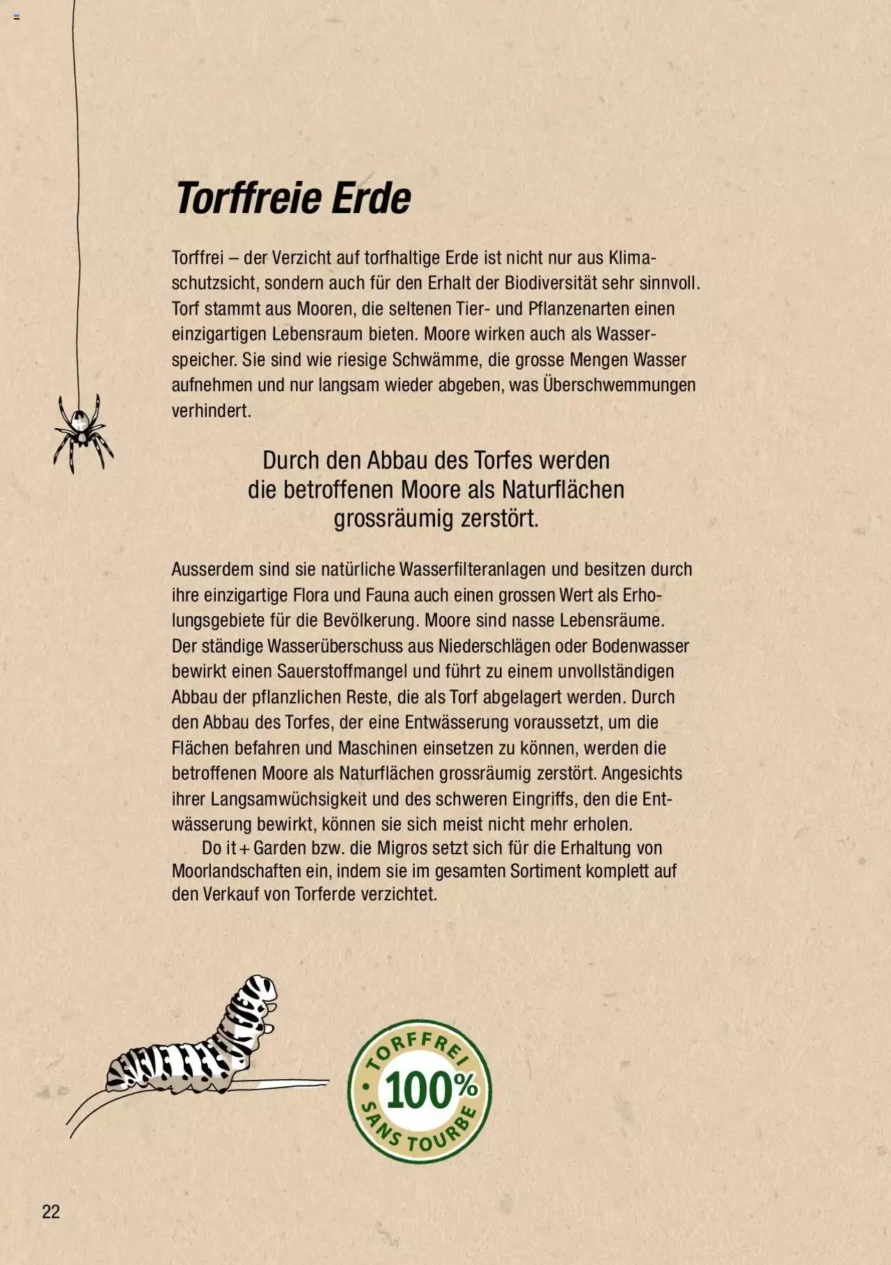 DO IT+GARDEN MIGROS - Biodiversität Broschüre von 9. März bis 31. Dezember 2024 - Prospekt seite  22