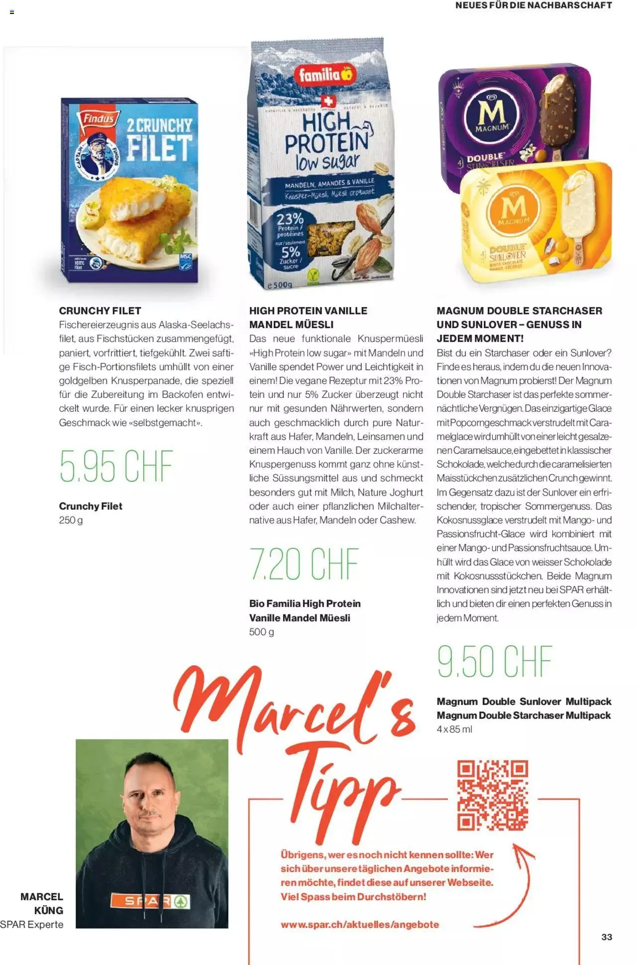 SPAR Kundenmagazin von 31. Mai bis 31. Dezember 2023 - Prospekt seite  33