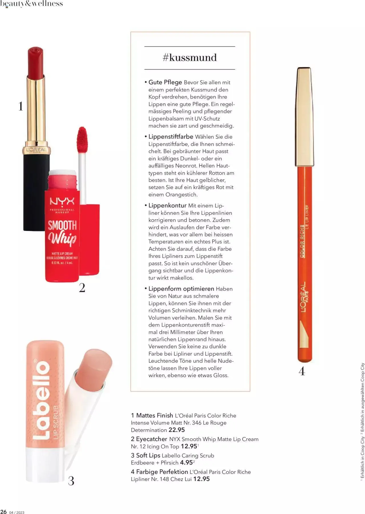 Coop Aktionen Beauty & Life von 1. August bis 31. Dezember 2023 - Prospekt seite 26