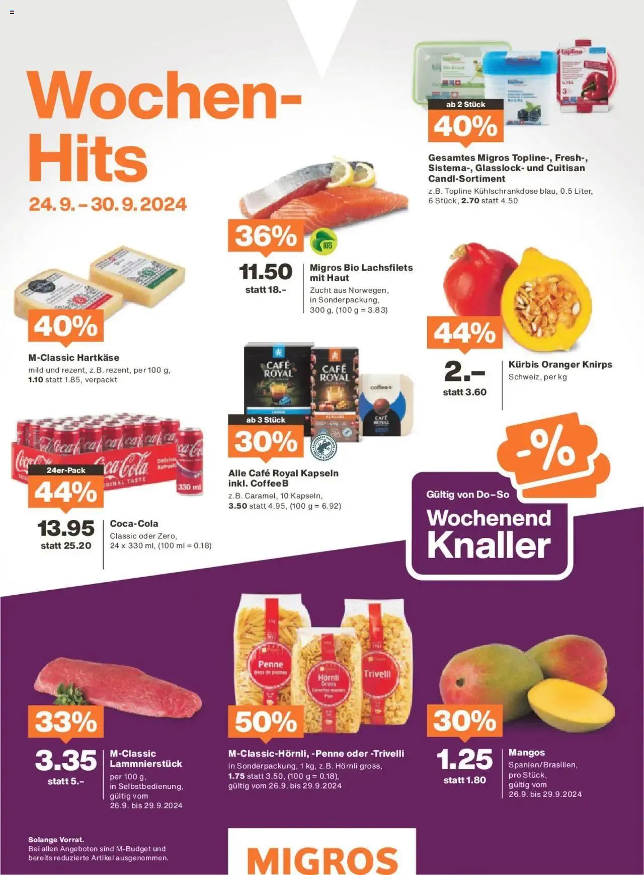 Migros - Magazin von 23. September bis 29. September 2024 - Prospekt seite  64