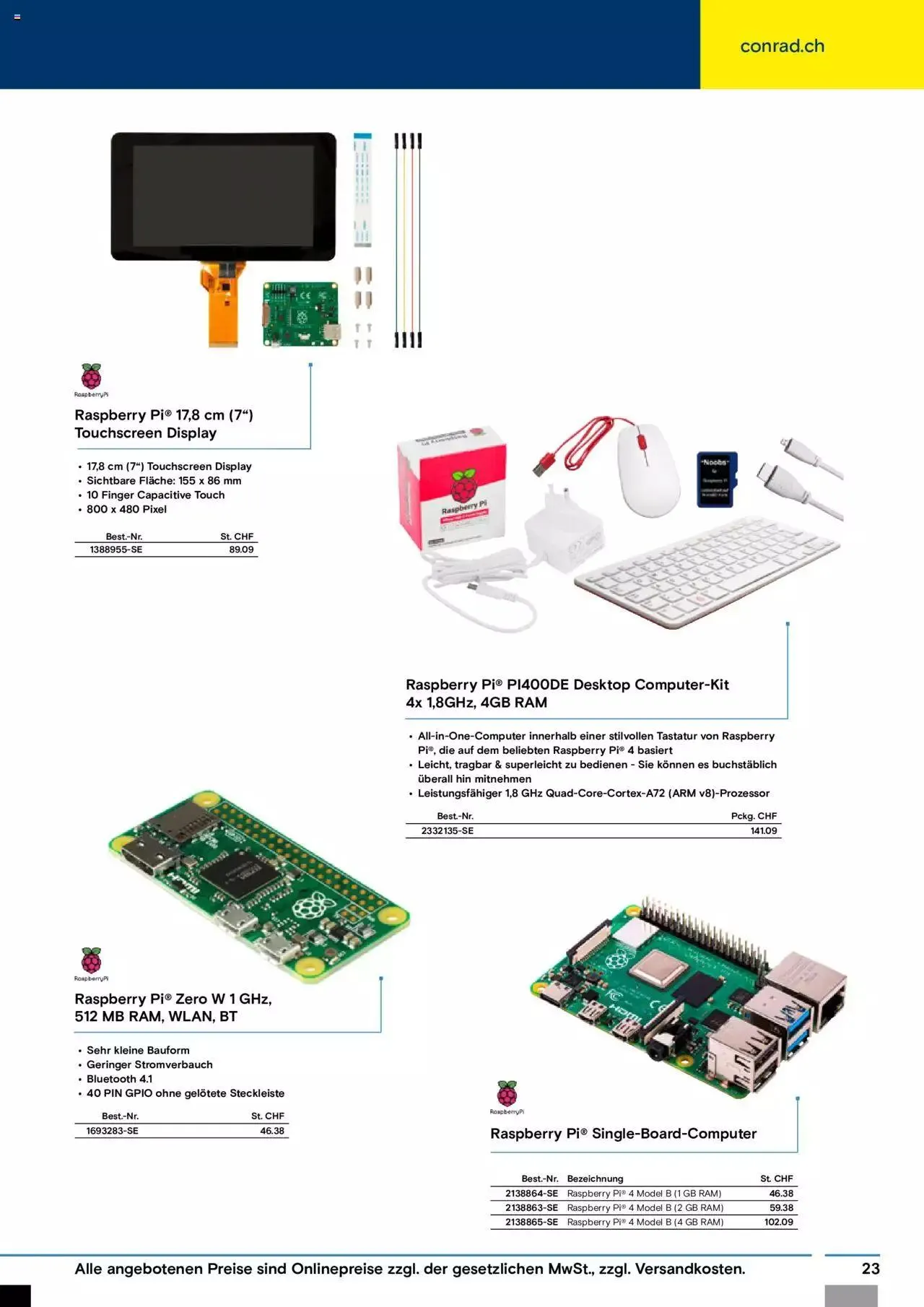 Conrad Automation und Robotik von 18. Juli bis 31. Dezember 2023 - Prospekt seite 23
