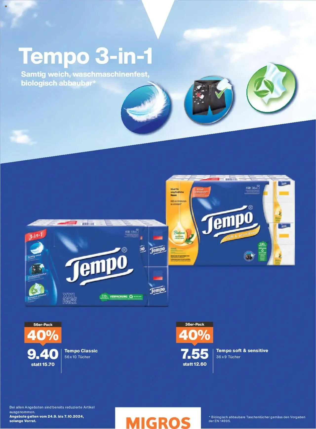 Migros - Magazin von 23. September bis 29. September 2024 - Prospekt seite  62