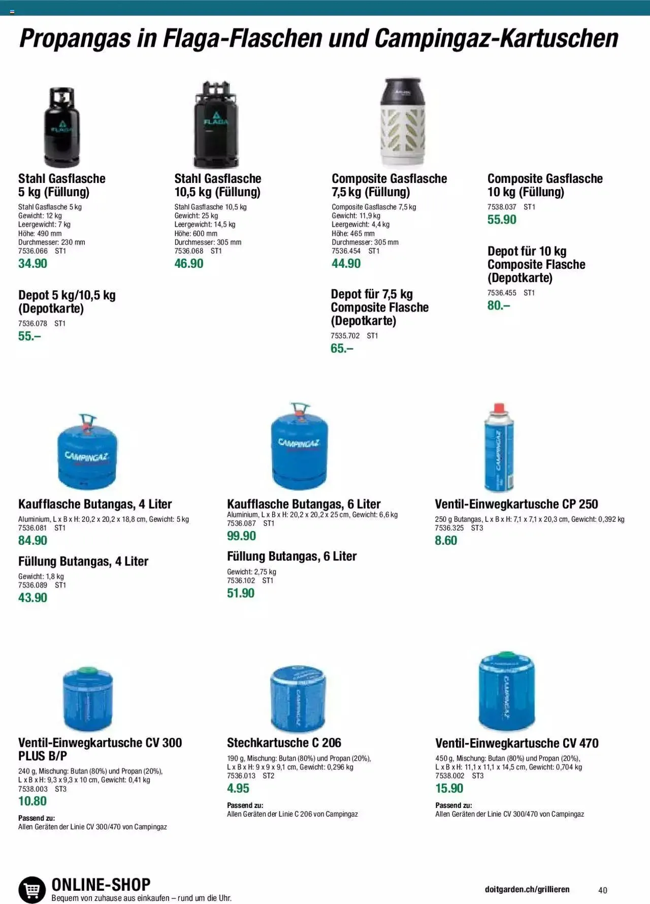 DO IT+GARDEN MIGROS Aktionen Grill von 26. Februar bis 31. Dezember 2024 - Prospekt seite 40