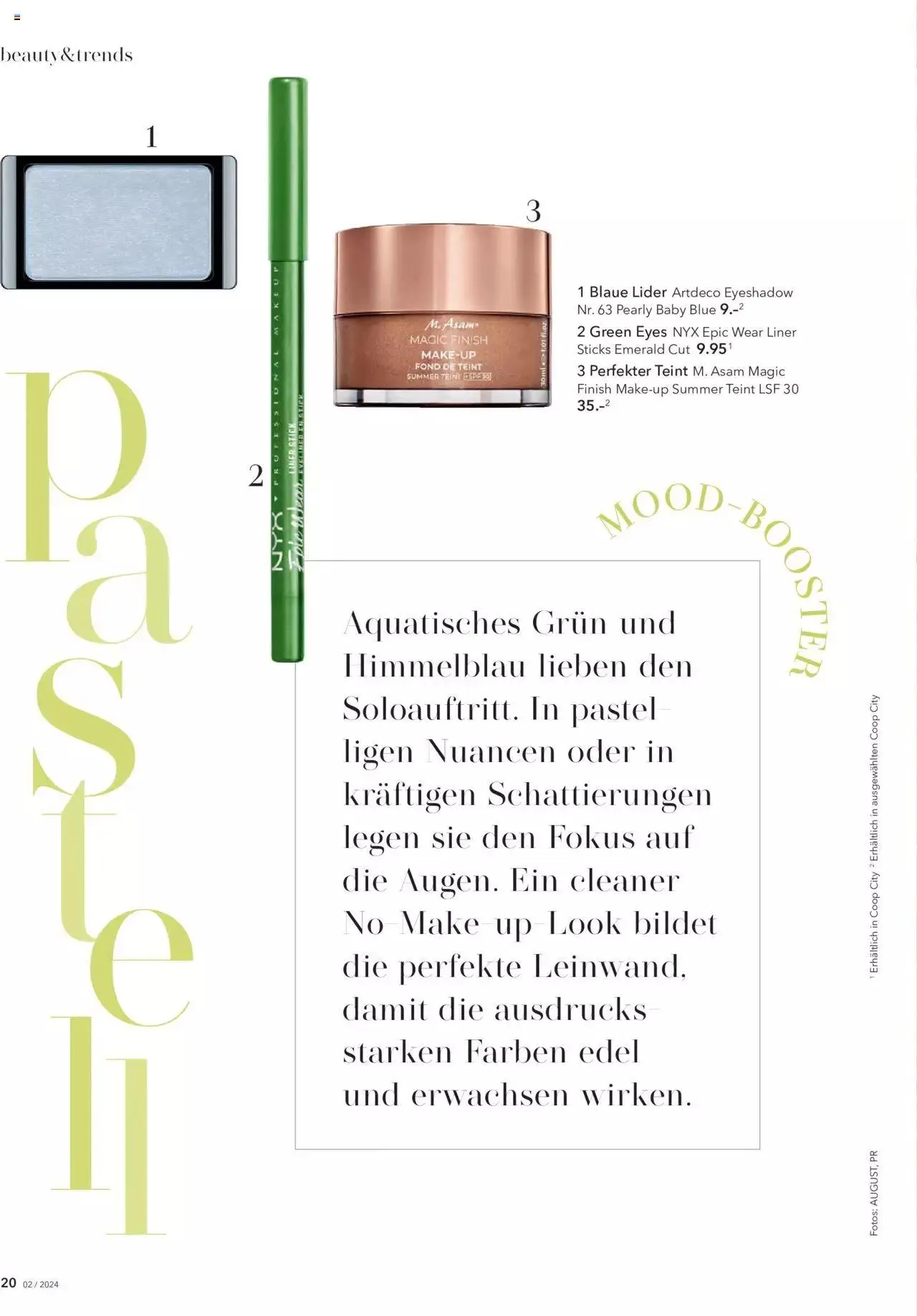 Coop City Aktionen von 29. April bis 31. Dezember 2024 - Prospekt seite  20