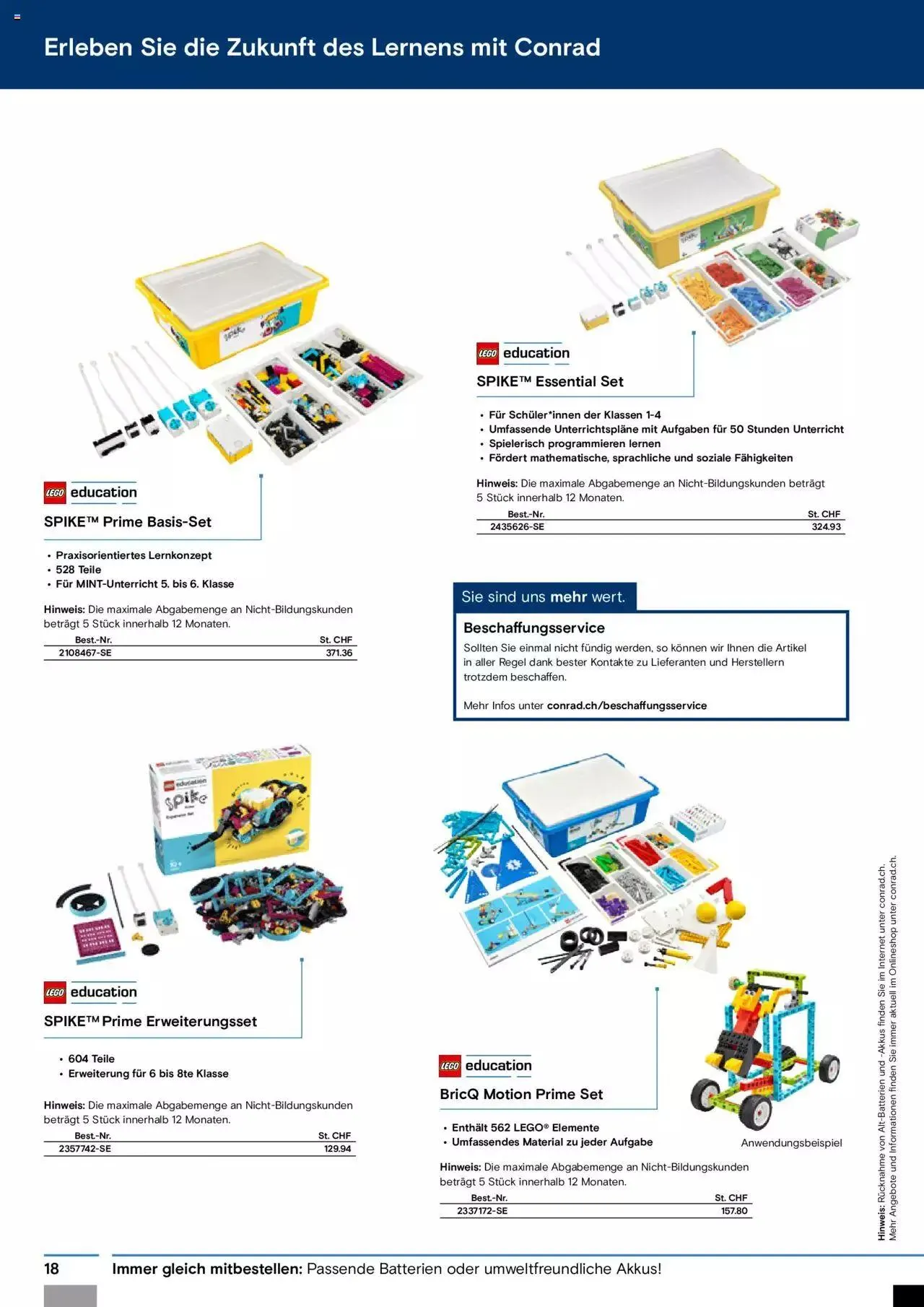 Conrad Automation und Robotik von 18. Juli bis 31. Dezember 2023 - Prospekt seite 18