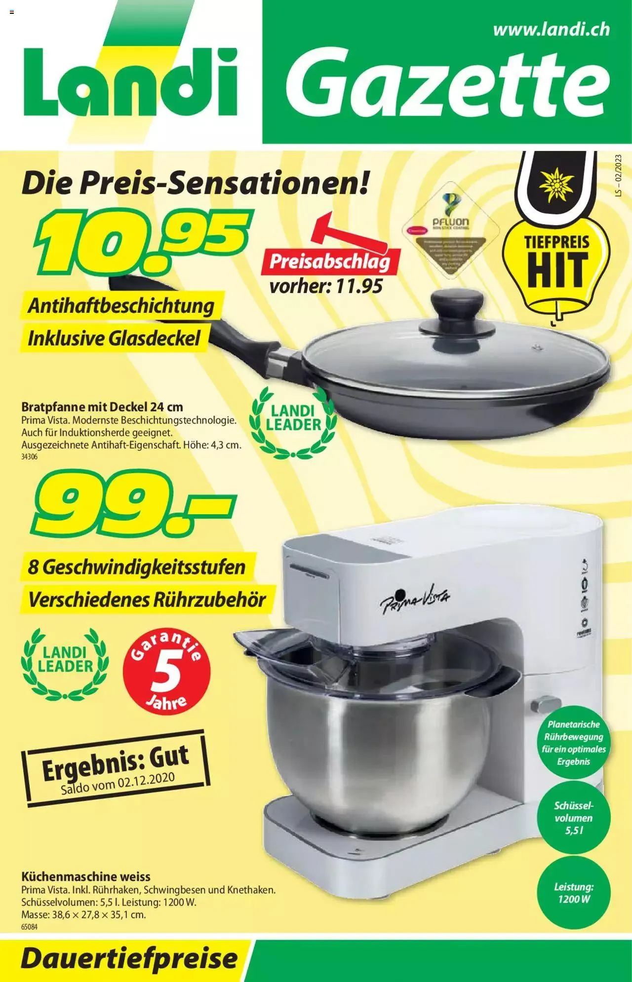 Landi - Aktueller Prospekt von 2. Januar bis 31. Dezember 2023 - Prospekt seite 1