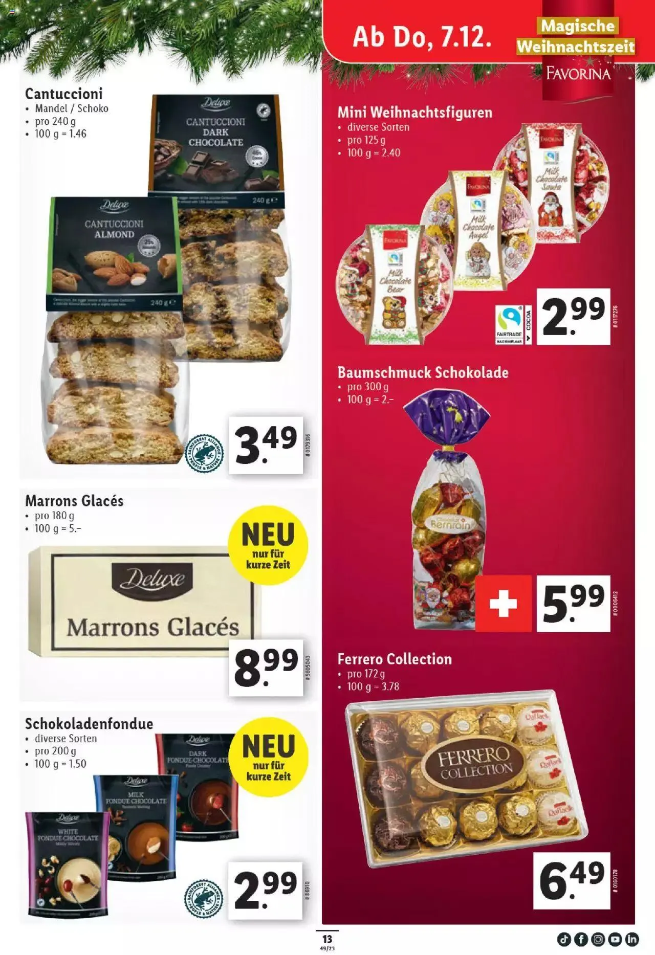 Lidl Aktionen von 7. Dezember bis 13. Dezember 2023 - Prospekt seite  13